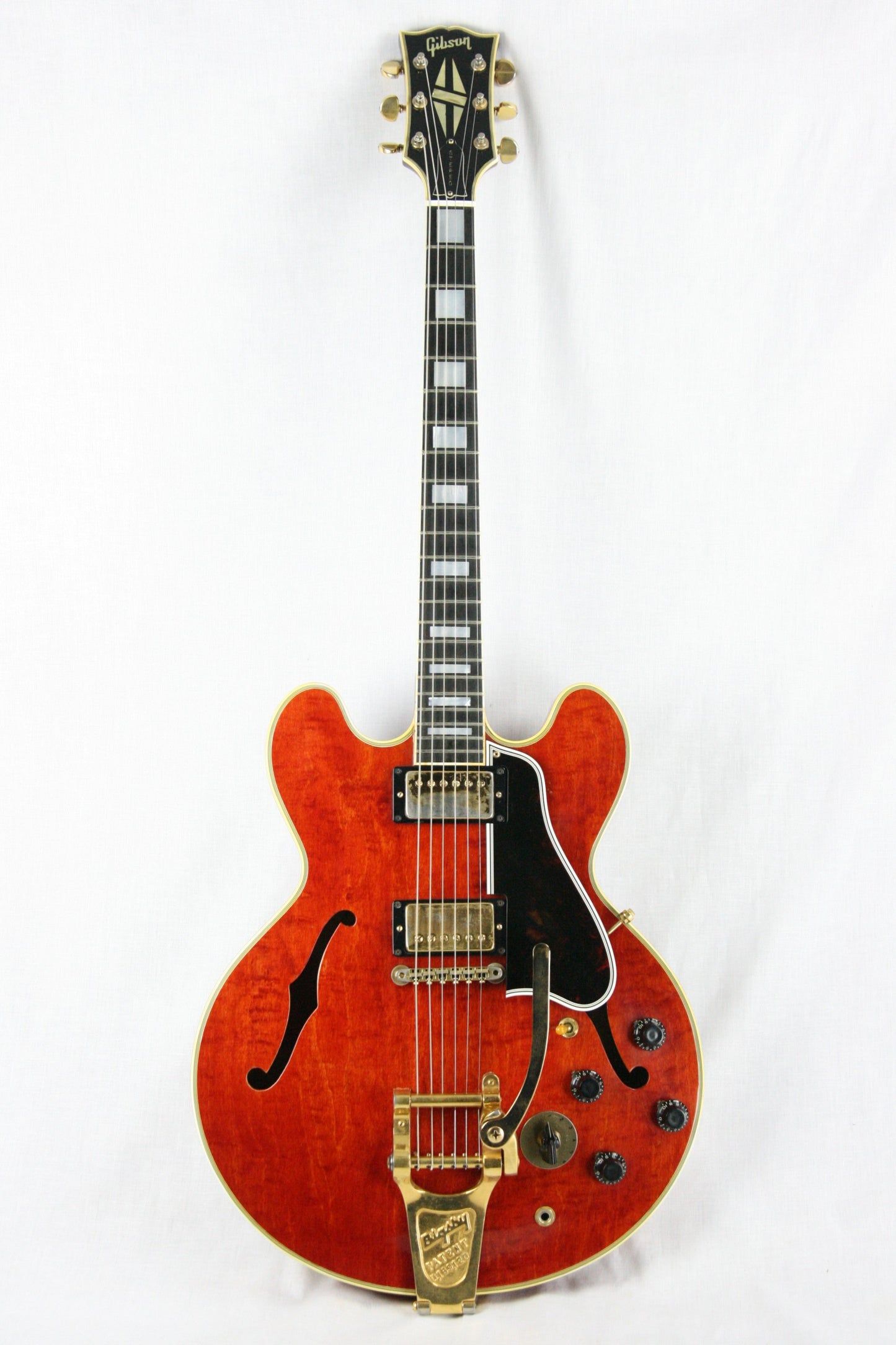 1960 Gibson ES-355 TDSV! CLEAN, PAF's, Watermelon Cherry w/ FLAME! Bigsby