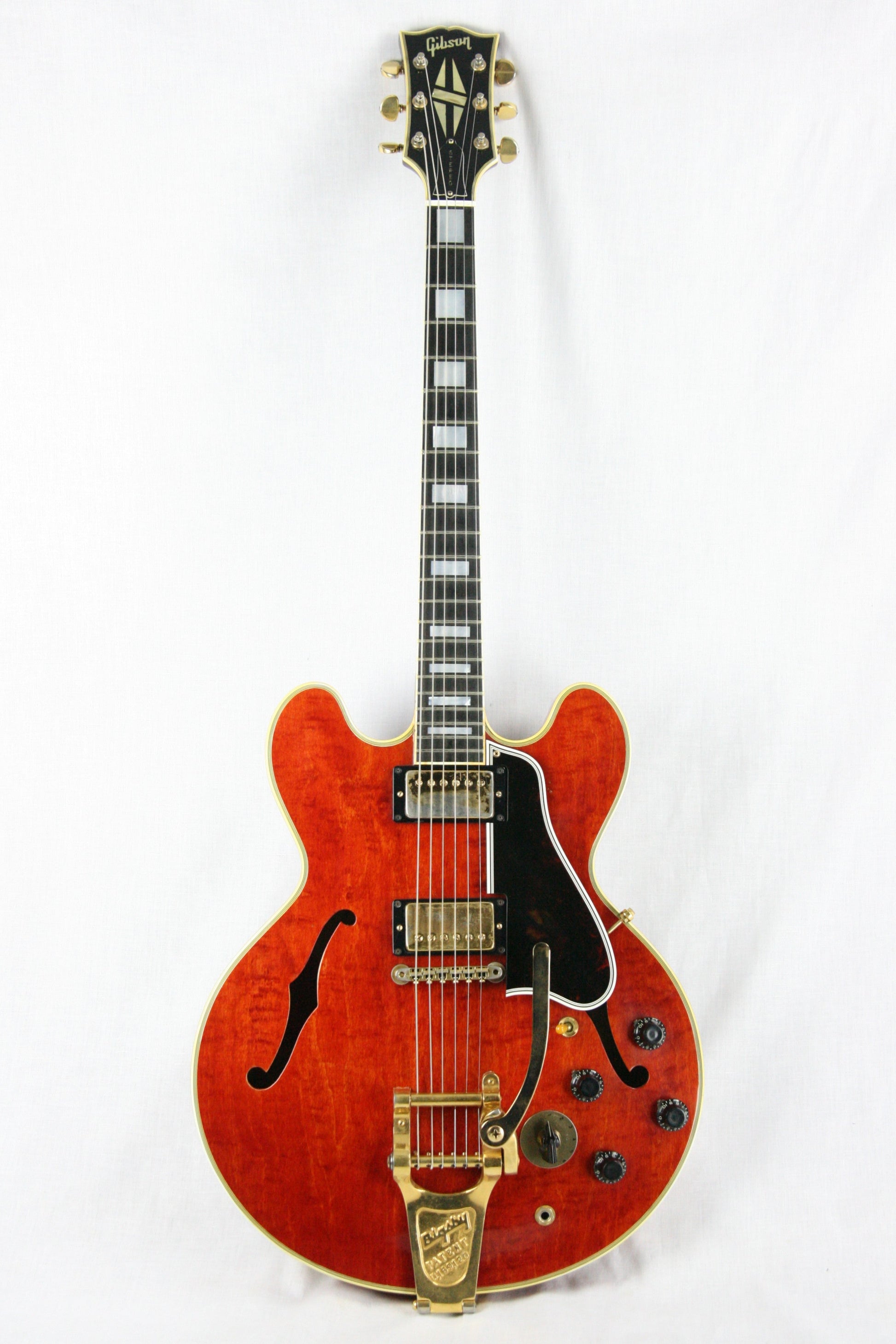 1960 Gibson ES-355 TDSV! CLEAN, PAF's, Watermelon Cherry w/ FLAME! Bigsby