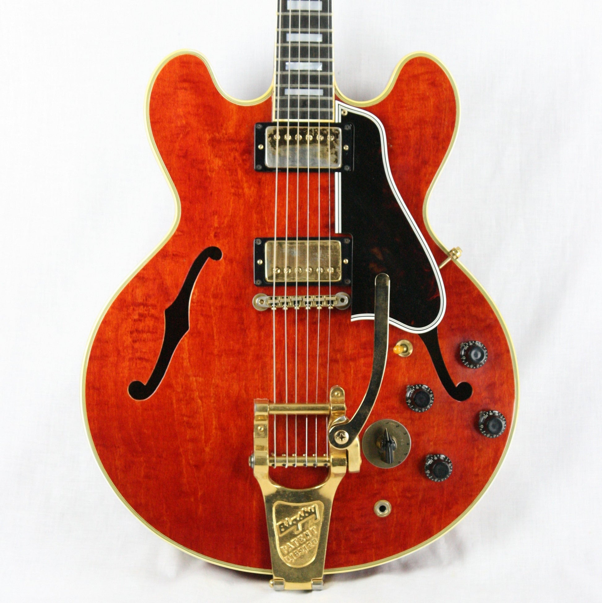 1960 Gibson ES-355 TDSV! CLEAN, PAF's, Watermelon Cherry w/ FLAME! Bigsby