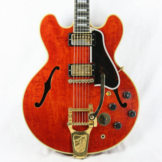1960 Gibson ES-355 TDSV! CLEAN, PAF's, Watermelon Cherry w/ FLAME! Bigsby