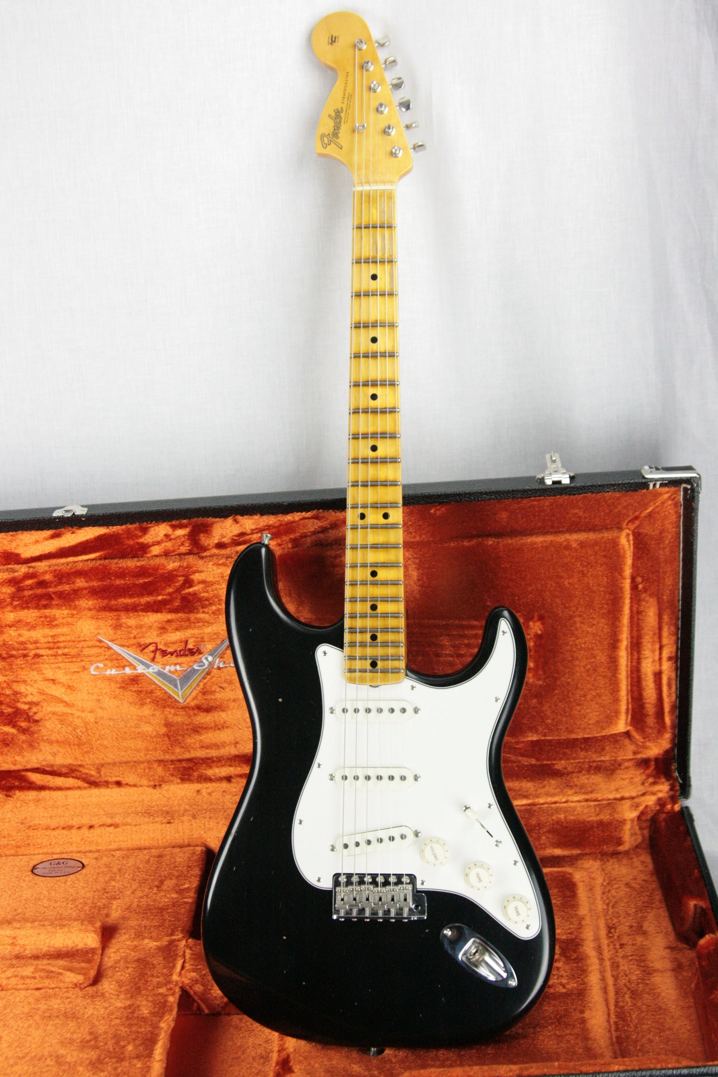 2018 Fender Custom Shop Jimi Hendrix Voodoo Child Stratocaster Journeyman Relic Black Strat Maple Cap Neck