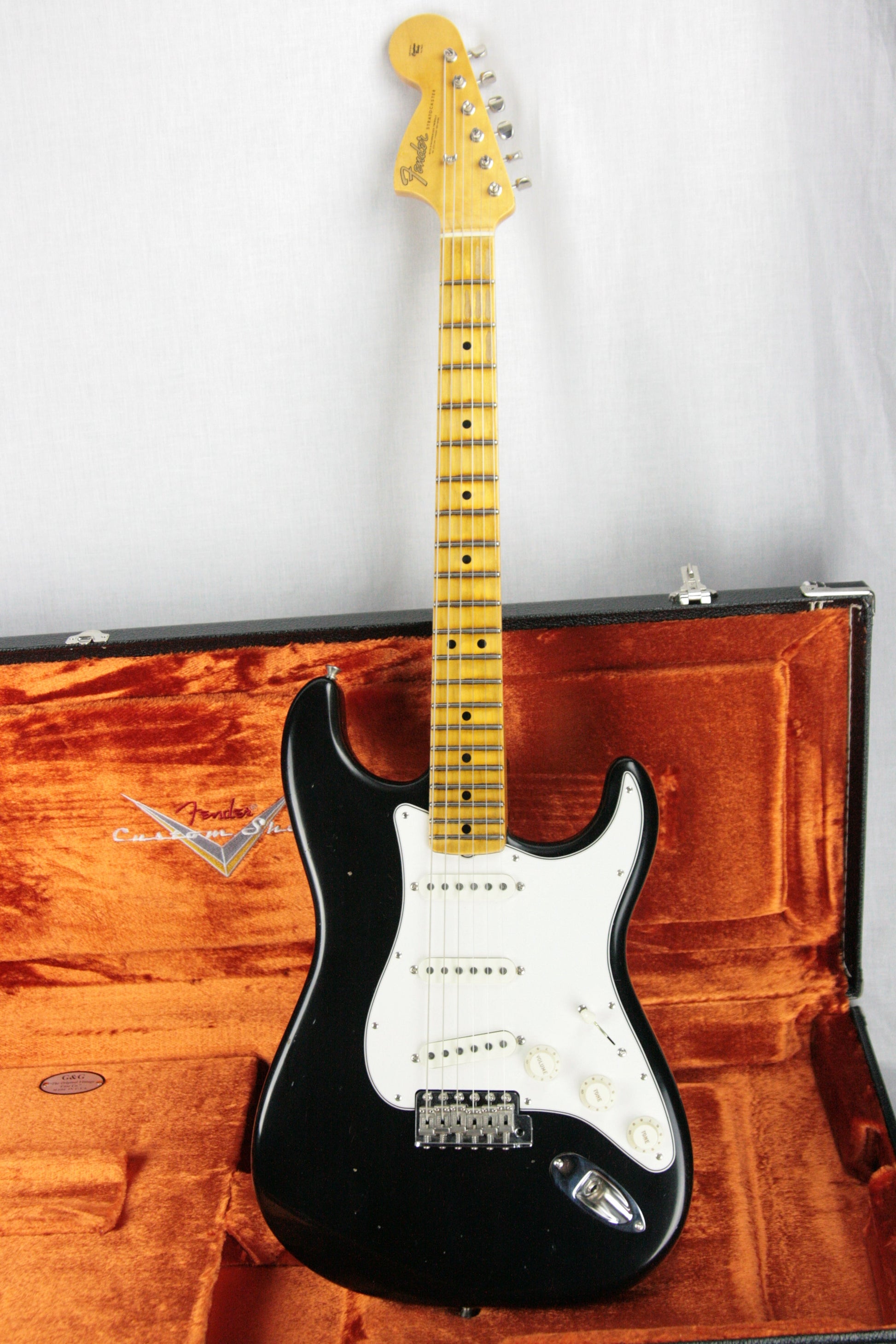 2018 Fender Custom Shop Jimi Hendrix Voodoo Child Stratocaster Journeyman Relic Black Strat Maple Cap Neck