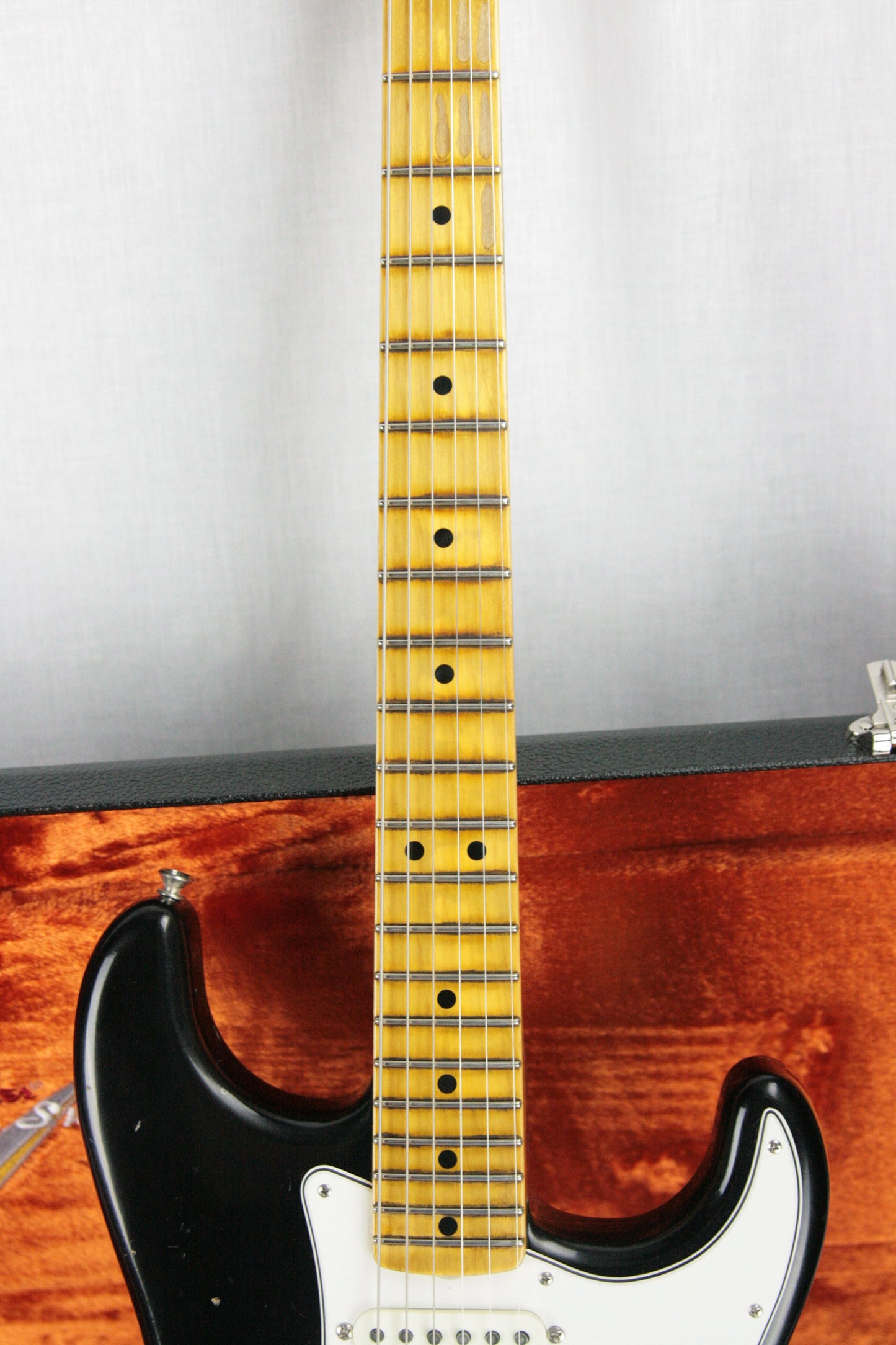 2018 Fender Custom Shop Jimi Hendrix Voodoo Child Stratocaster Journeyman Relic Black Strat Maple Cap Neck