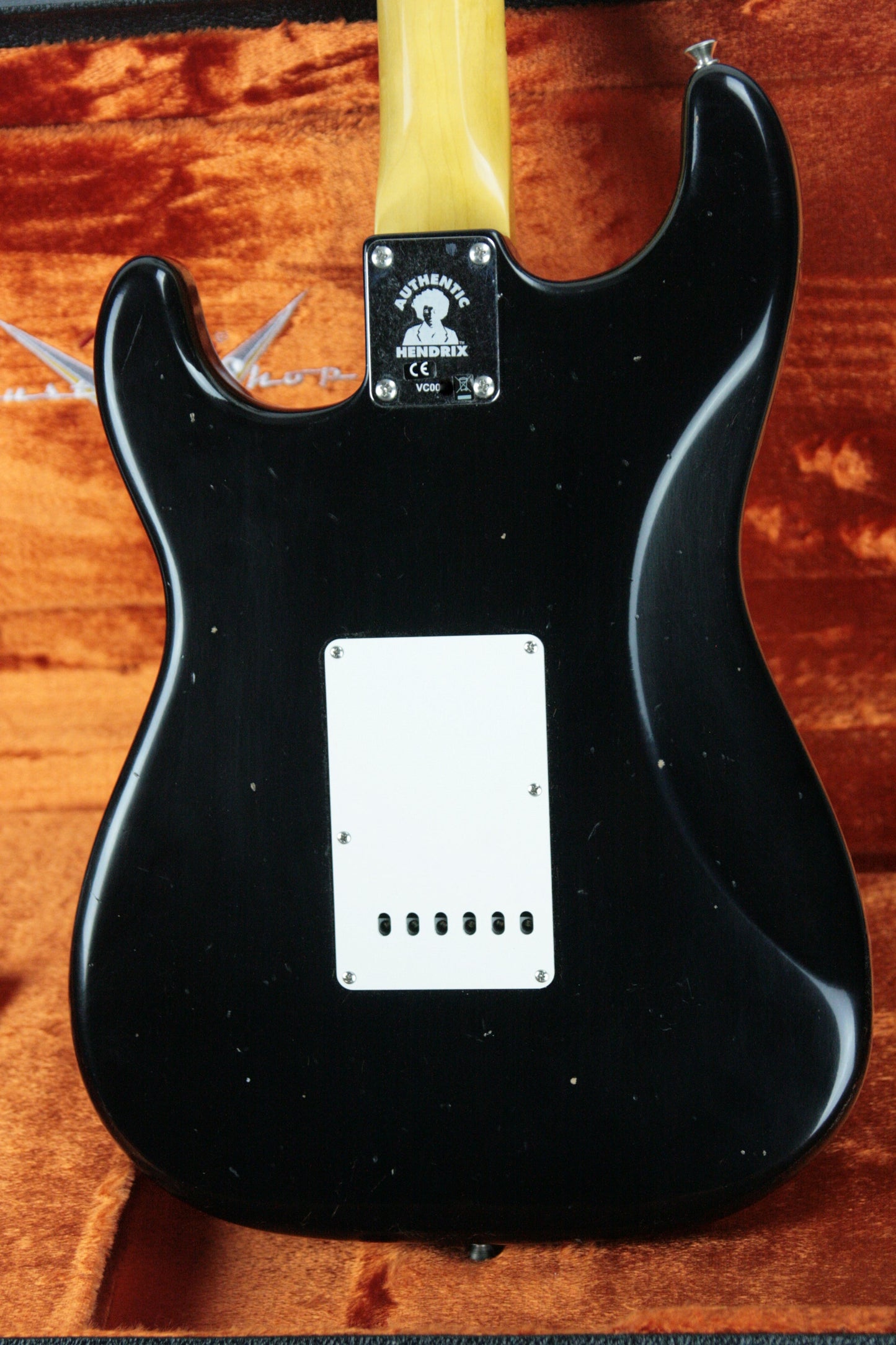 2018 Fender Custom Shop Jimi Hendrix Voodoo Child Stratocaster Journeyman Relic Black Strat Maple Cap Neck