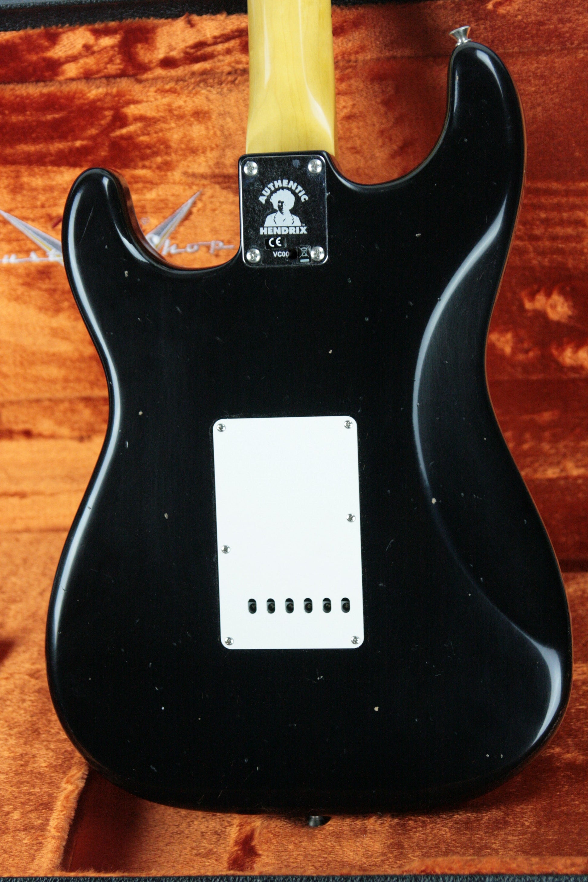 2018 Fender Custom Shop Jimi Hendrix Voodoo Child Stratocaster Journeyman Relic Black Strat Maple Cap Neck