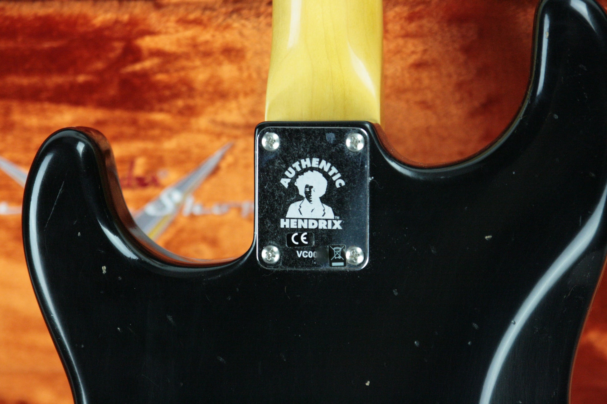 2018 Fender Custom Shop Jimi Hendrix Voodoo Child Stratocaster Journeyman Relic Black Strat Maple Cap Neck