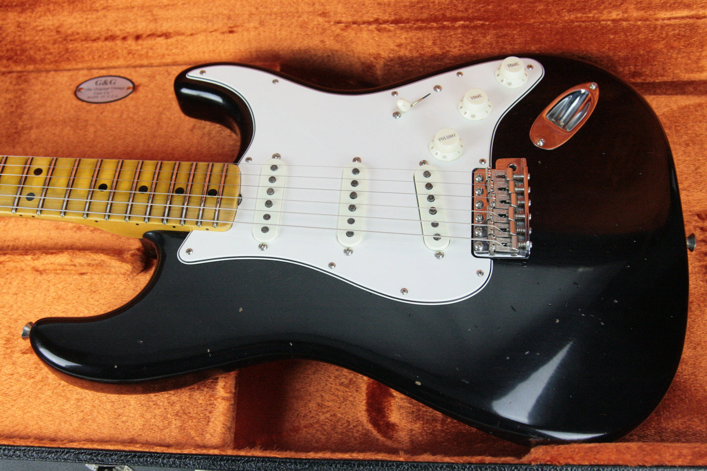 2018 Fender Custom Shop Jimi Hendrix Voodoo Child Stratocaster Journeyman Relic Black Strat Maple Cap Neck
