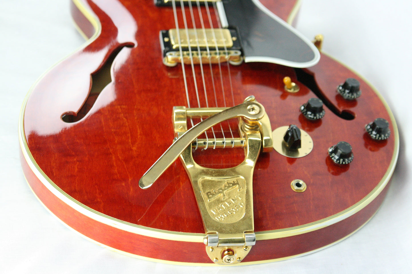 1960 Gibson ES-355 TDSV! CLEAN, PAF's, Watermelon Cherry w/ FLAME! Bigsby