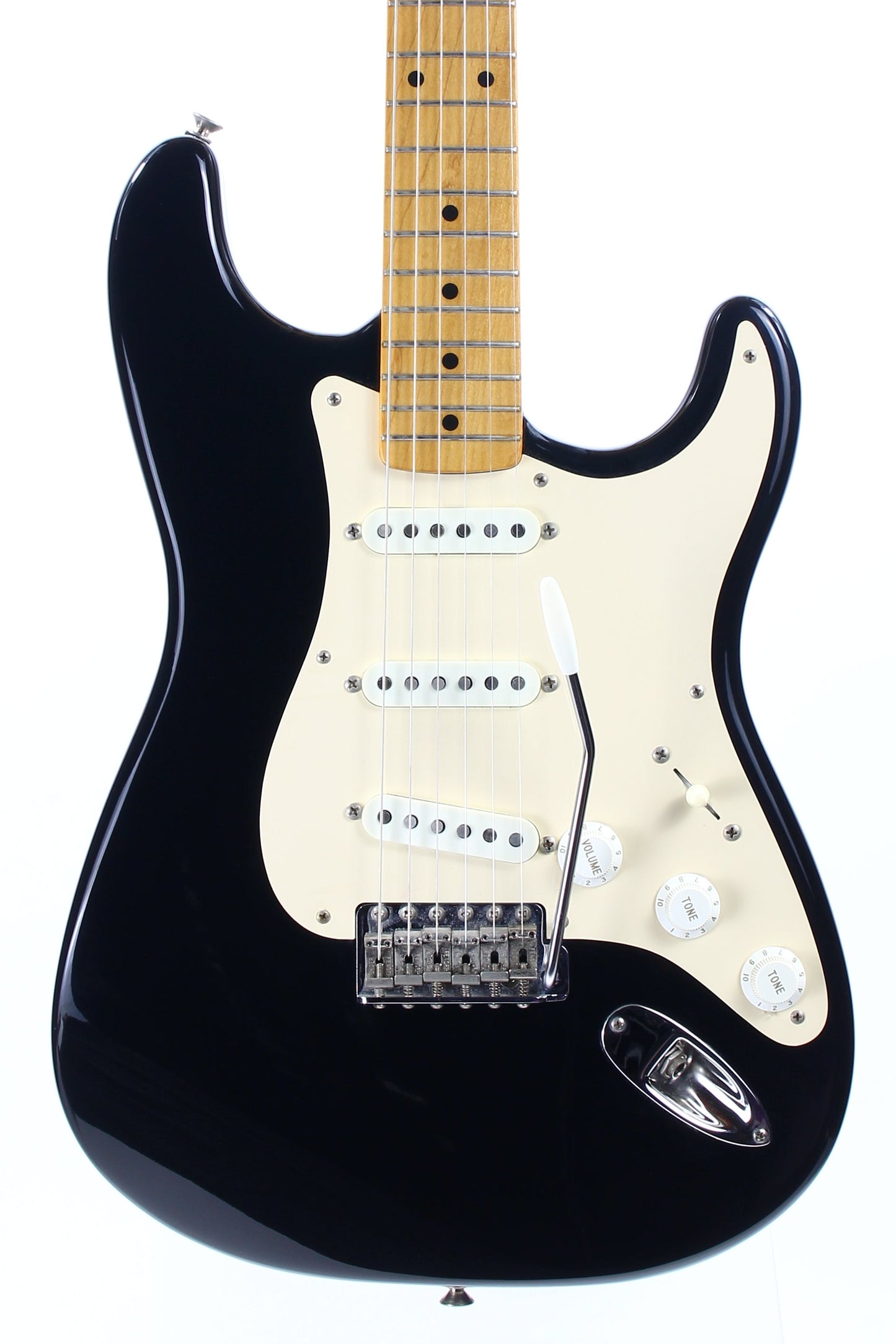 MINTY 1991 Fender Custom Shop '57 Stratocaster BLACK -- Art Esparza, Maple Neck, Tweed Case w Tags!