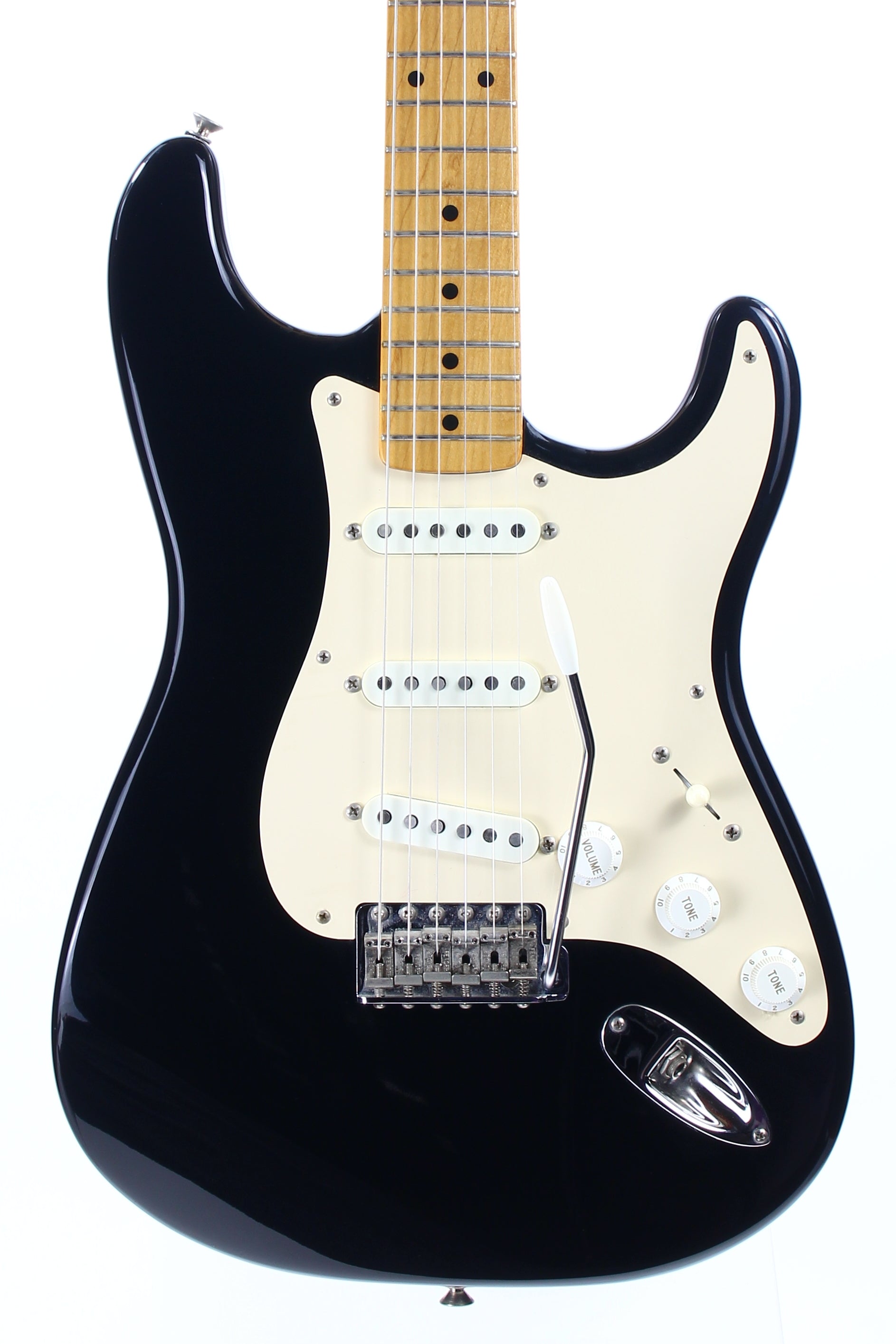 MINTY 1991 Fender Custom Shop '57 Stratocaster BLACK -- Art Esparza, Maple Neck, Tweed Case w Tags!