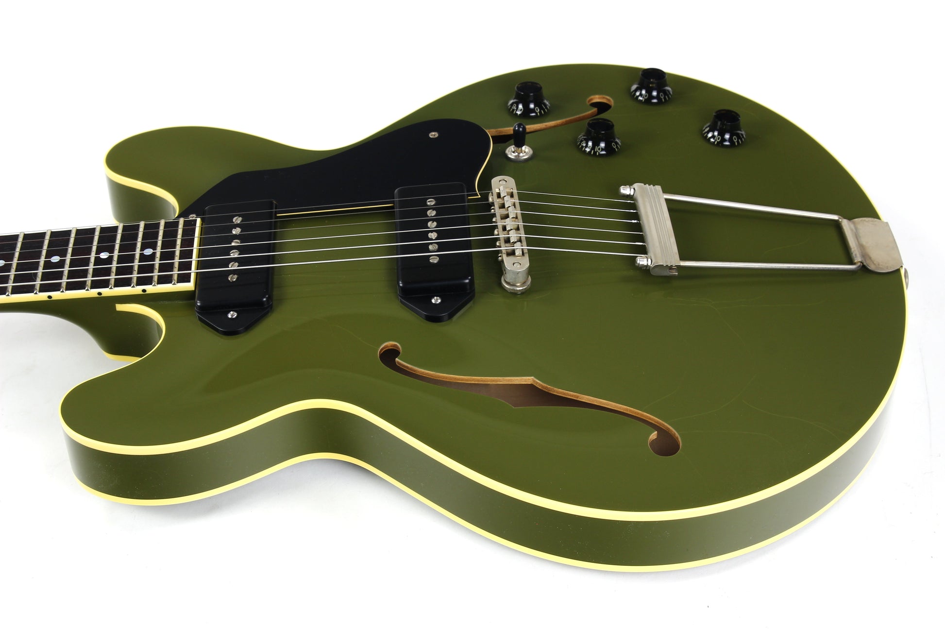 2024 Collings I-30 LC Olive Drab Green AGED Dual THROBAK Dog Ear P-90's