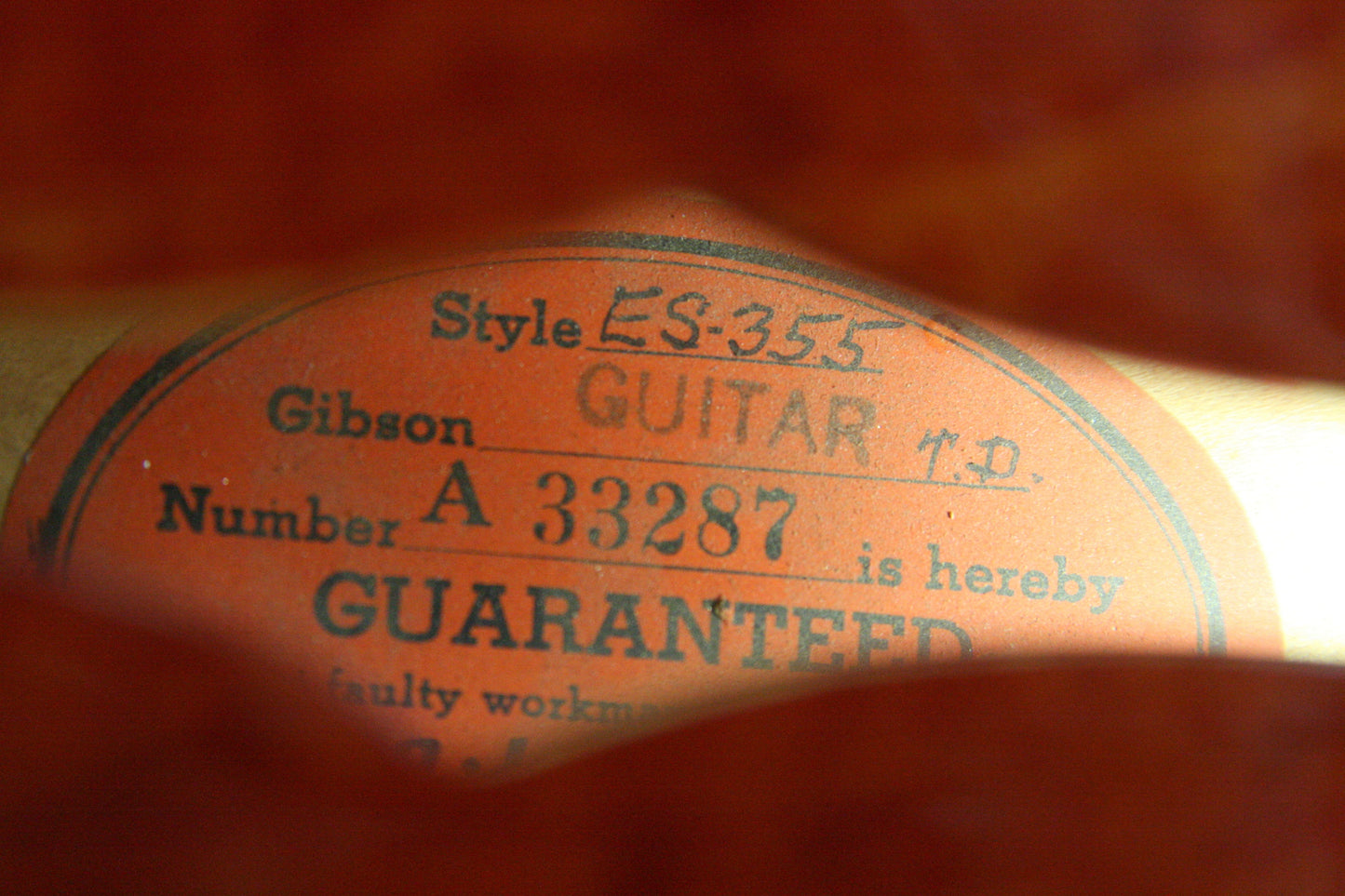 1960 Gibson ES-355 TDSV! CLEAN, PAF's, Watermelon Cherry w/ FLAME! Bigsby