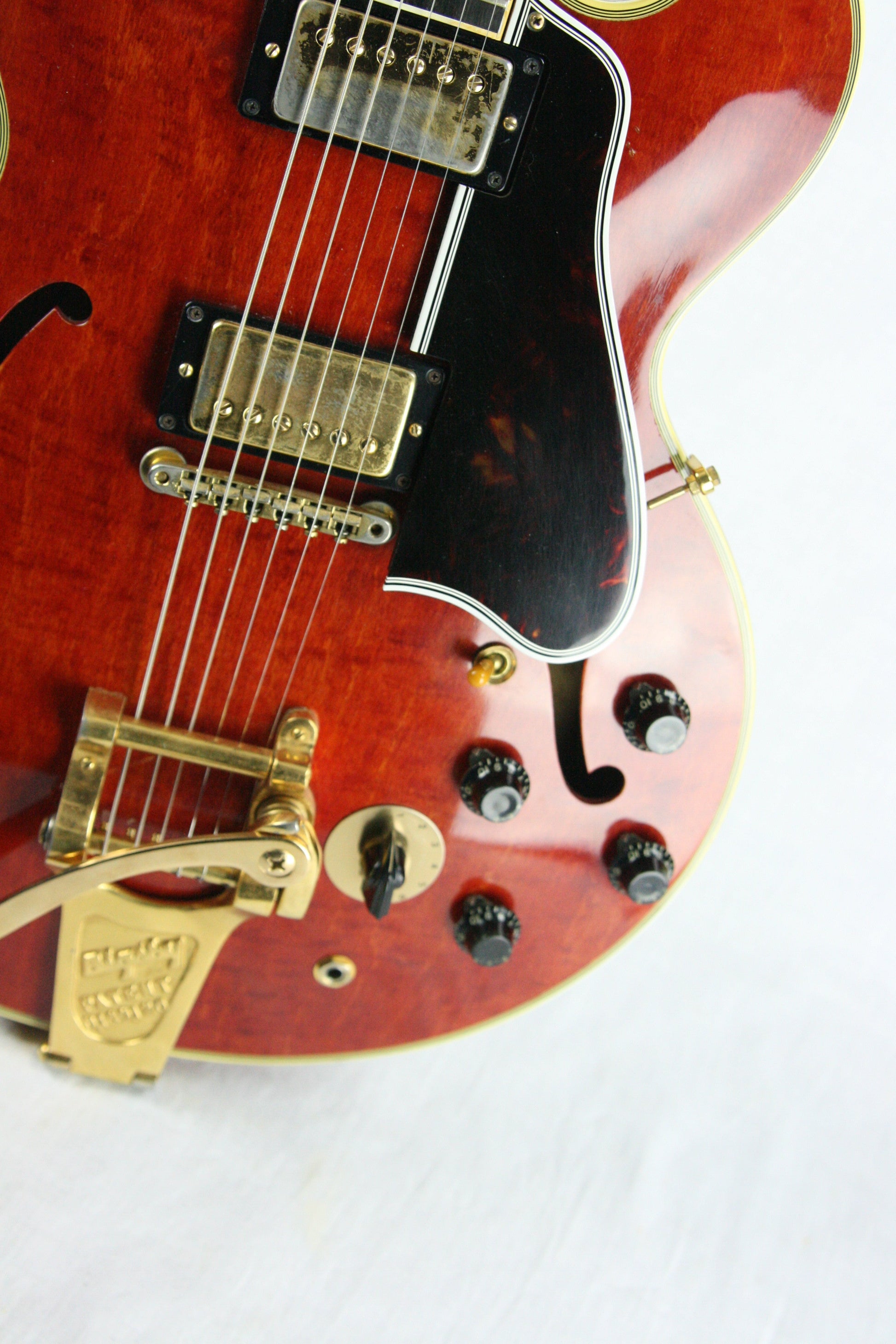 1960 Gibson ES-355 TDSV! CLEAN, PAF's, Watermelon Cherry w/ FLAME! Bigsby