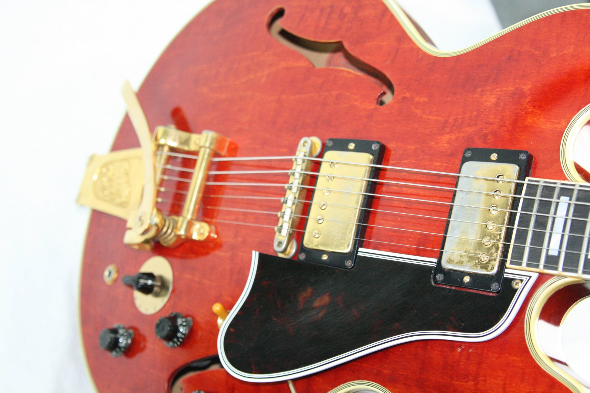 1960 Gibson ES-355 TDSV! CLEAN, PAF's, Watermelon Cherry w/ FLAME! Bigsby
