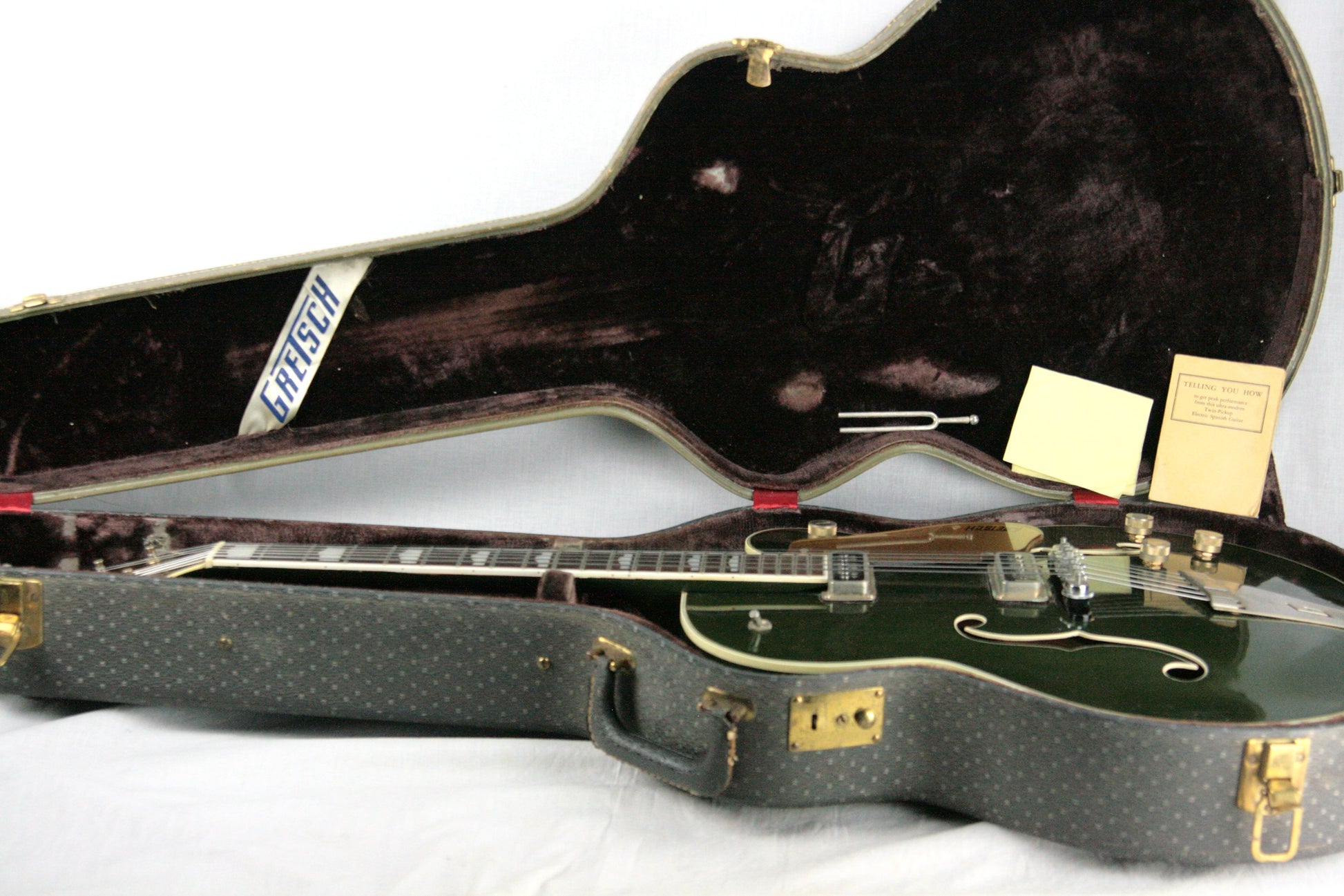 1956 Gretsch 6196 Country Club CADILLAC GREEN w/ Dearmond Pickups! white falcon size