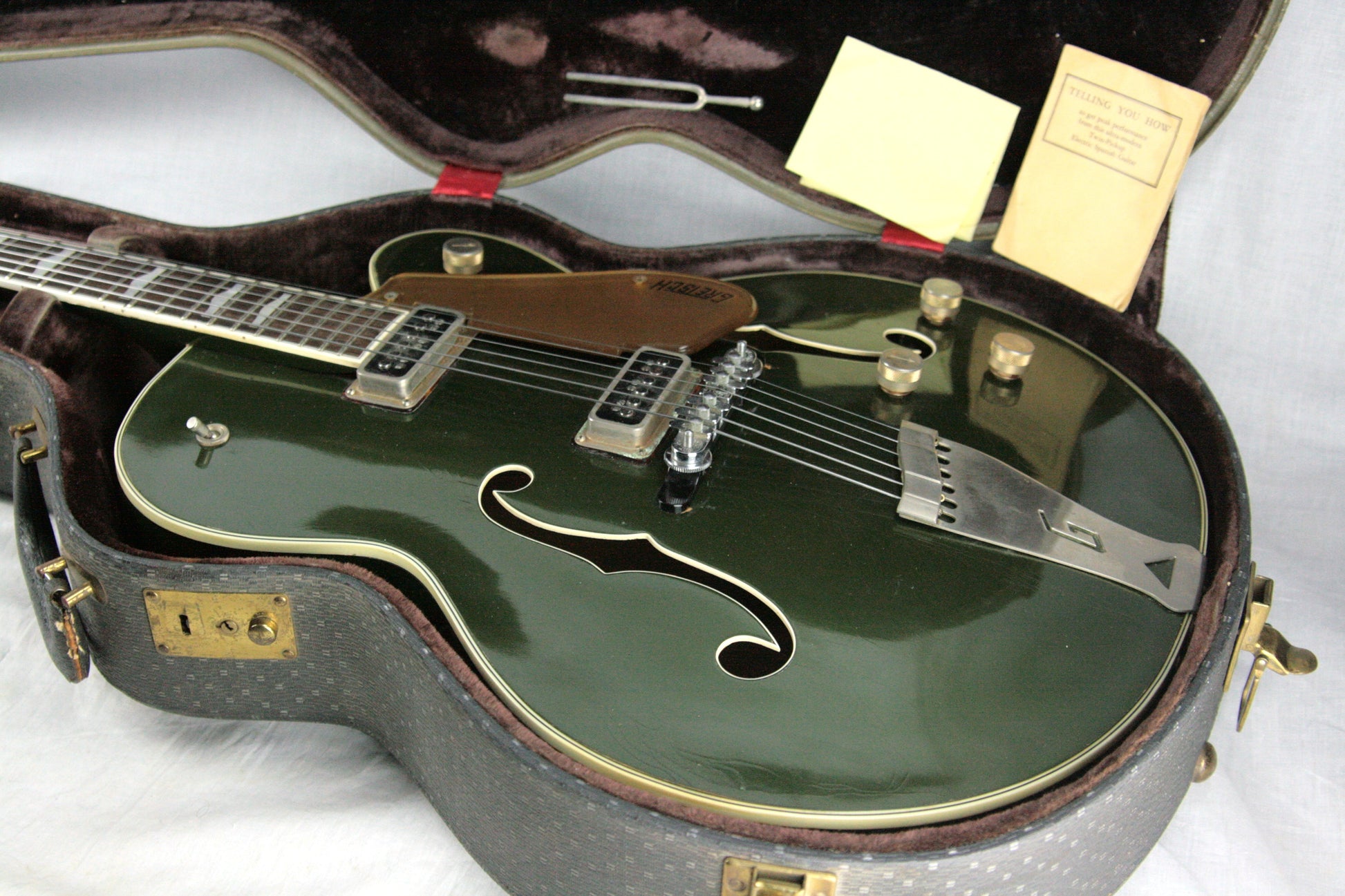 1956 Gretsch 6196 Country Club CADILLAC GREEN w/ Dearmond Pickups! white falcon size