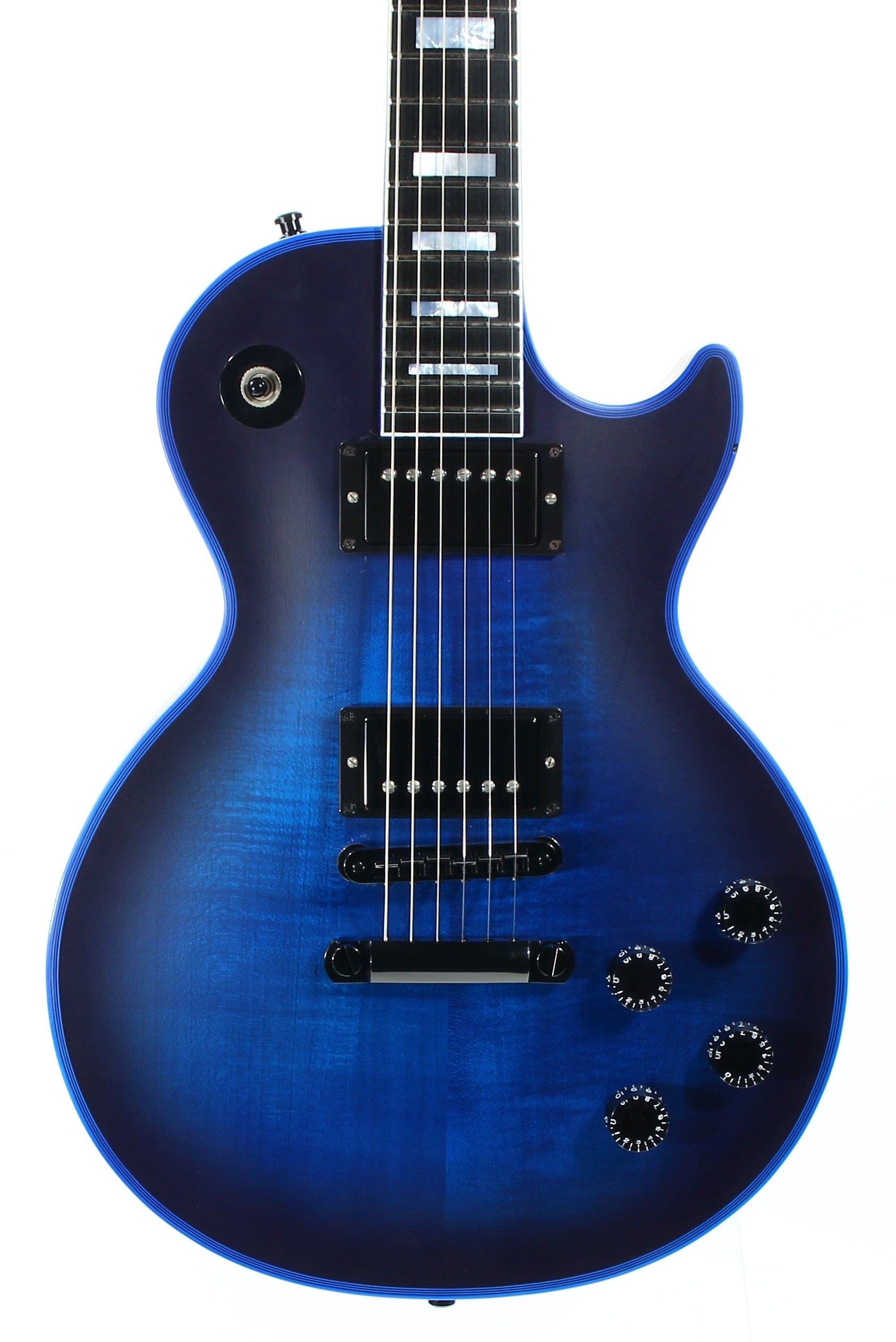 2017 Gibson Custom Shop Les Paul SATIN BLUE BURST WIDOW -- Rare Limited Edition! Maple Neck!