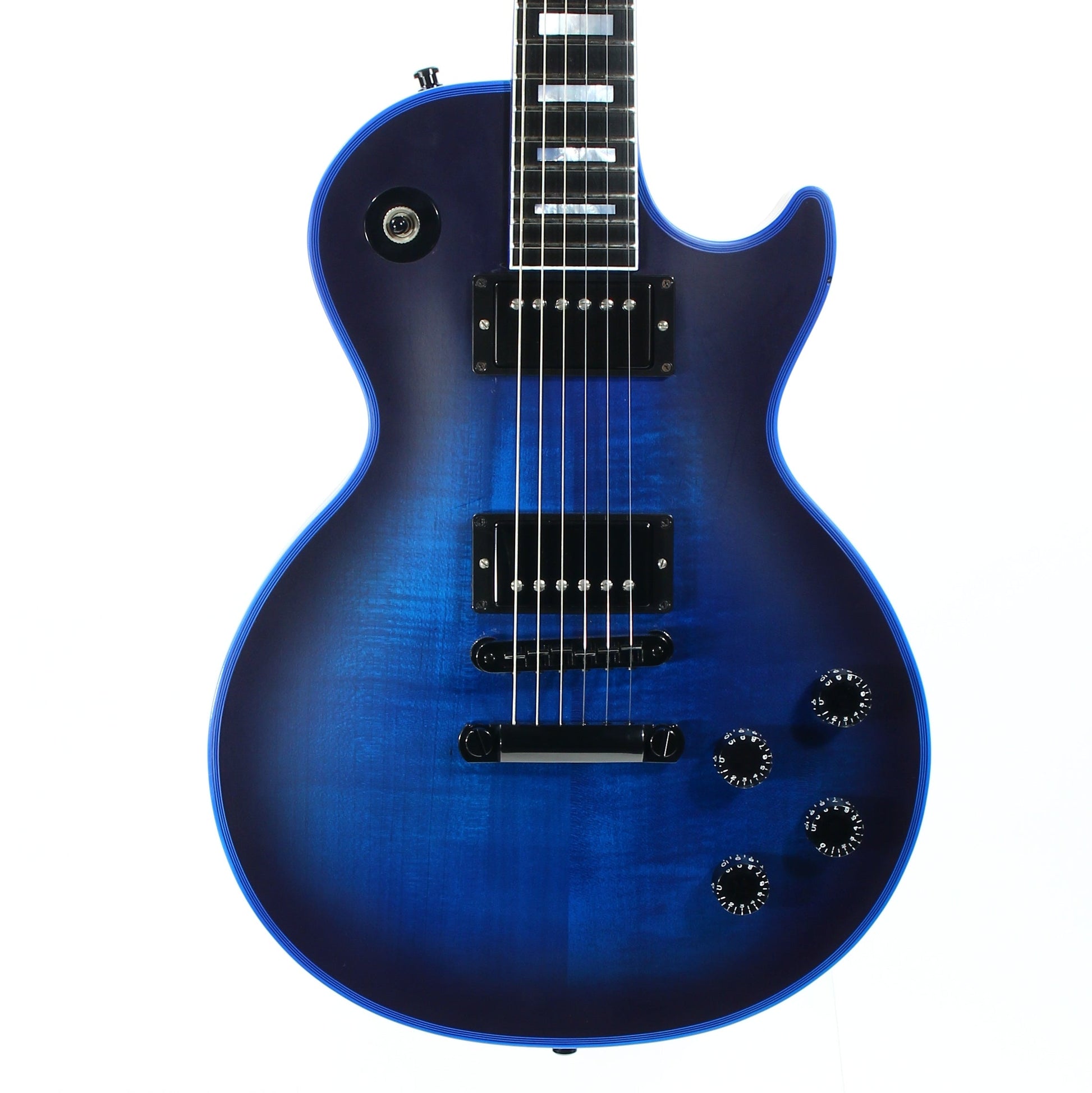 2017 Gibson Custom Shop Les Paul SATIN BLUE BURST WIDOW -- Rare Limited Edition! Maple Neck!