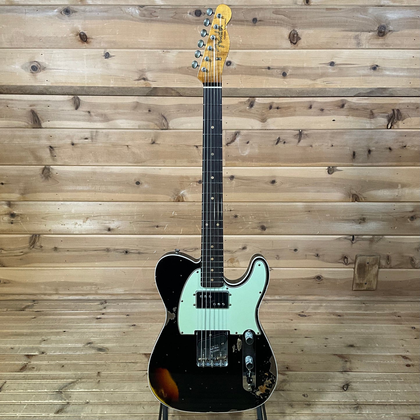 Fender Custom Shop F22 Limtied CuNiFe Telecaster Heavy Relic - Aged Black Over 3-Color Sunburst