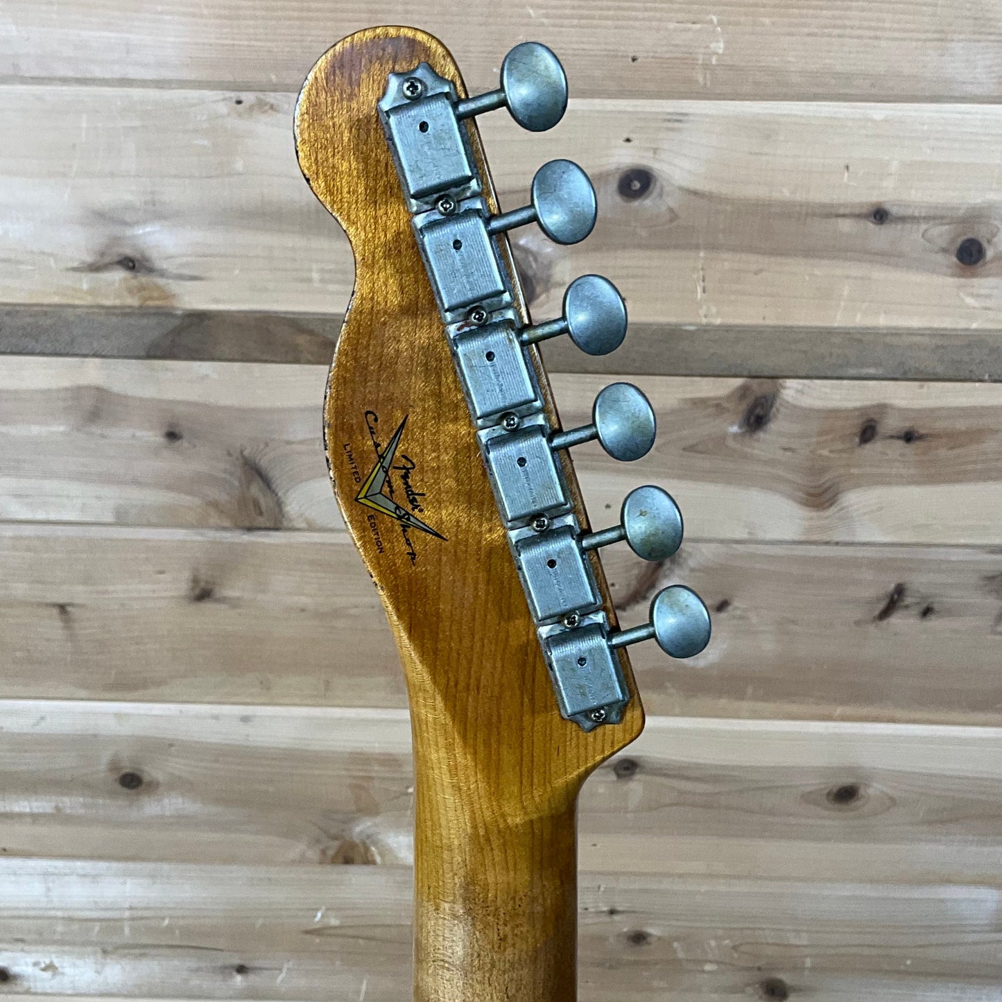 Fender Custom Shop F22 Limtied CuNiFe Telecaster Heavy Relic - Aged Black Over 3-Color Sunburst