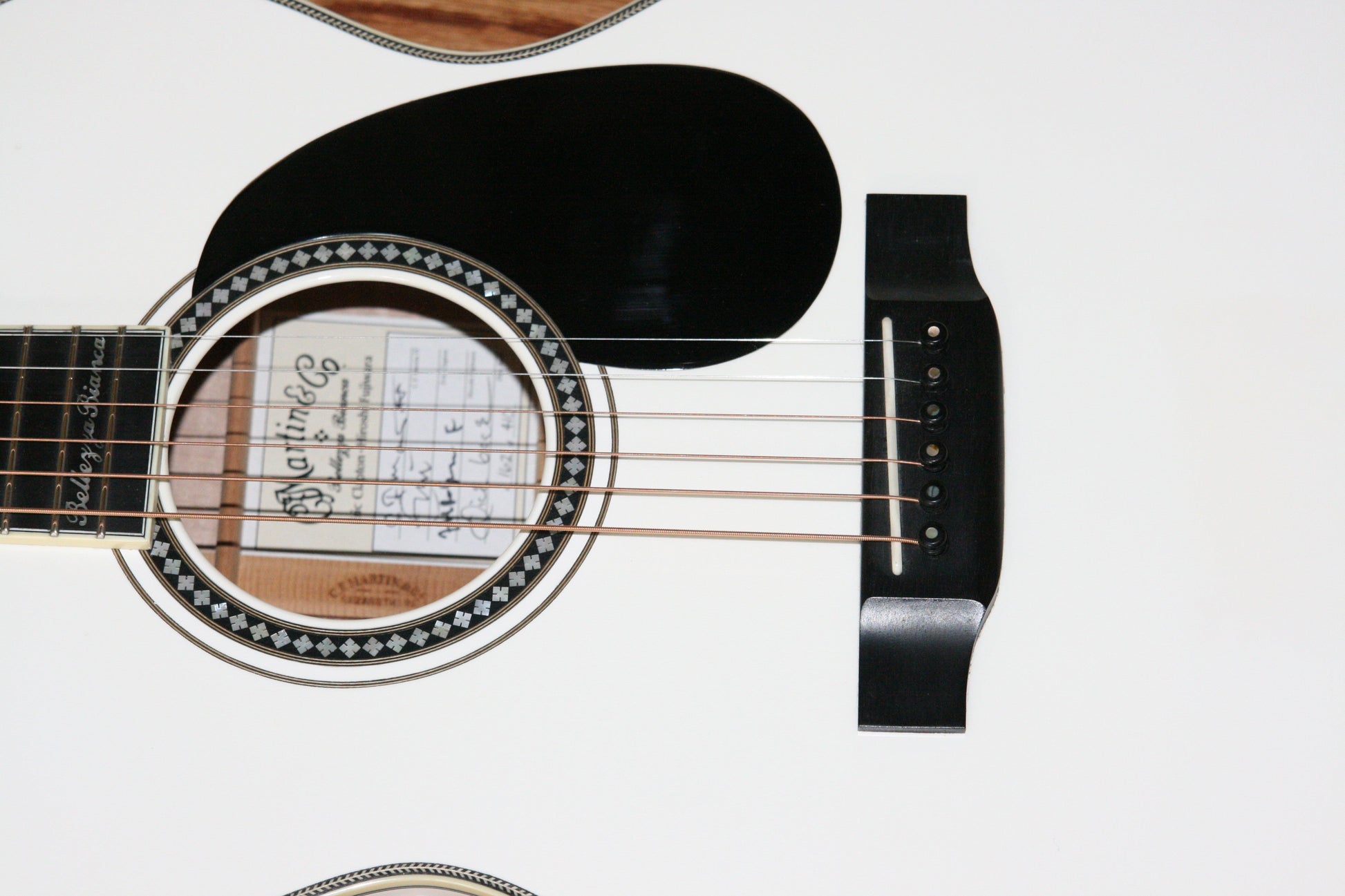 2006 Martin Bellezza Bianca ERIC CLAPTON 000-ECHF WHITE Acoustic Guitar! Signed by EC! 28 42