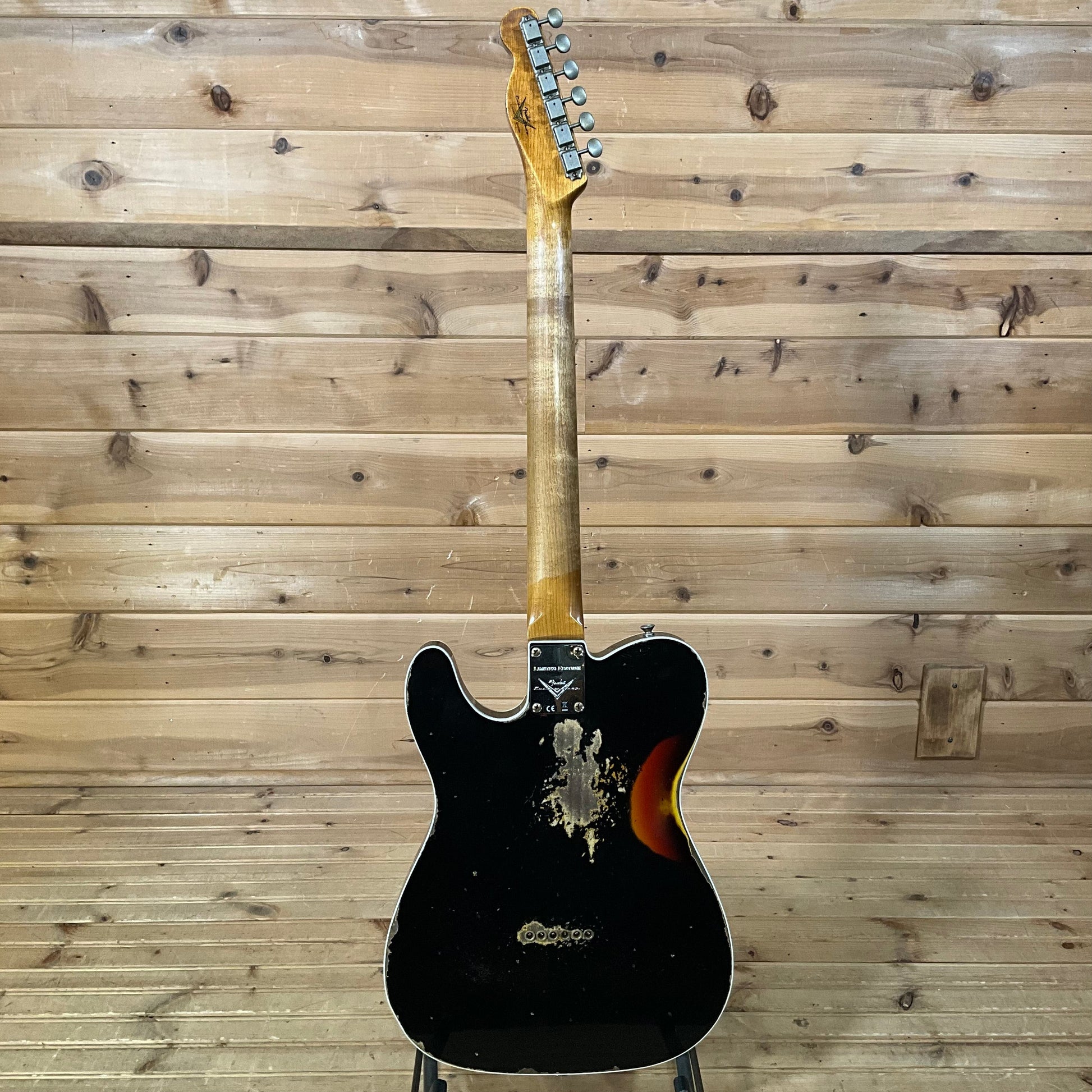Fender Custom Shop F22 Limtied CuNiFe Telecaster Heavy Relic - Aged Black Over 3-Color Sunburst