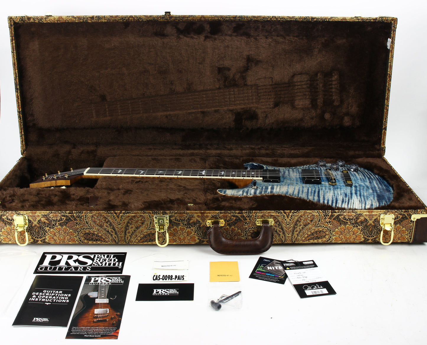 MINTY 2023 PRS Wood Library McCarty 594 10 Top - Faded Whale Blue, jean, 58/15 Humbucker Pickups!