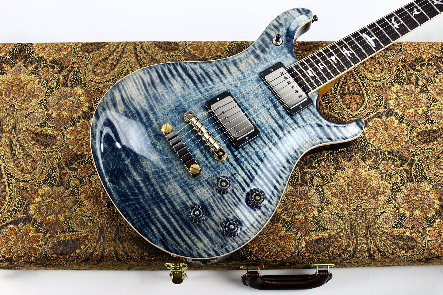 MINTY 2023 PRS Wood Library McCarty 594 10 Top - Faded Whale Blue, jean, 58/15 Humbucker Pickups!