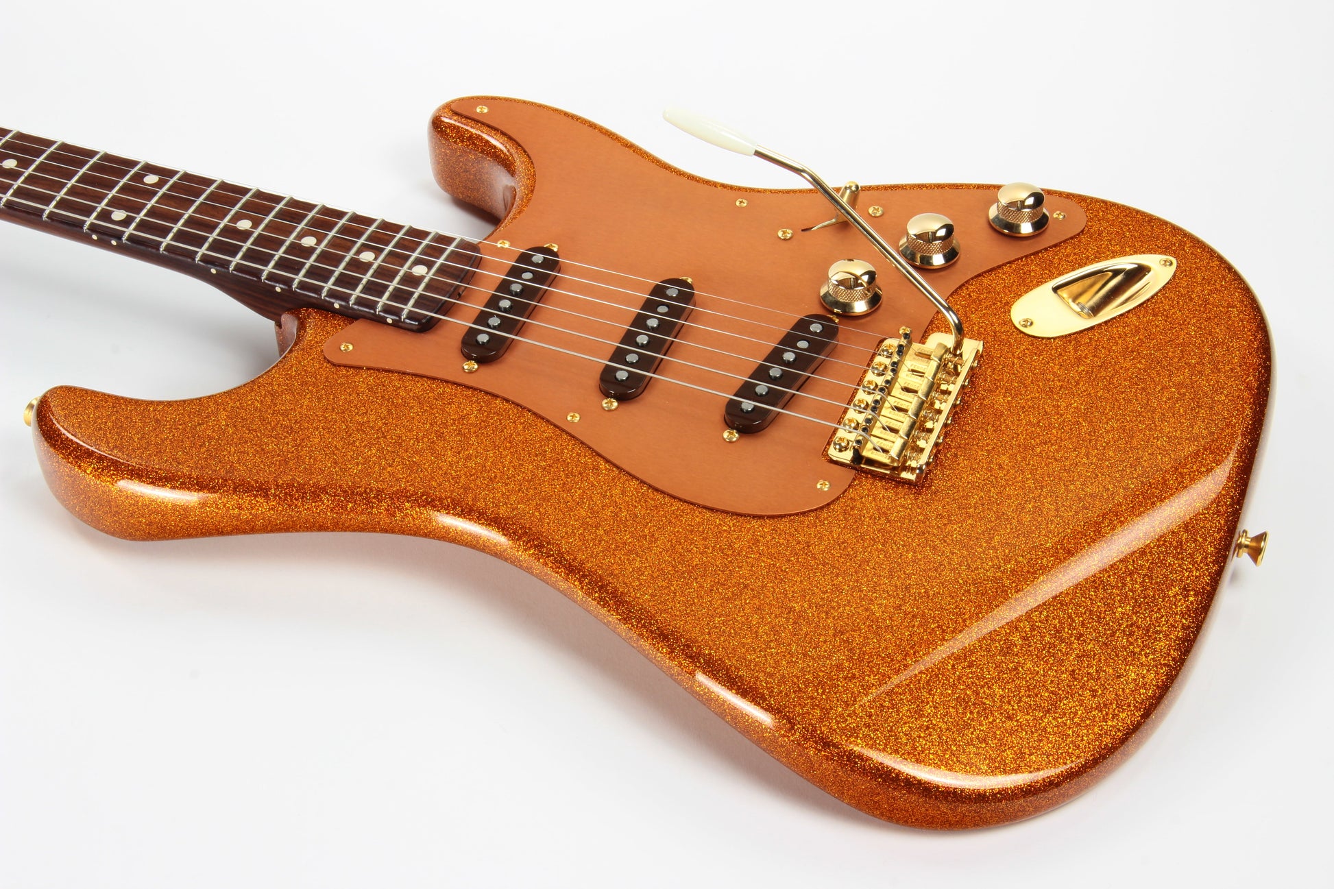Fender Custom Shop Paul Waller Masterbuilt '56 Stratocaster Orange Sparkle - Solid CITES Rosewood Neck!
