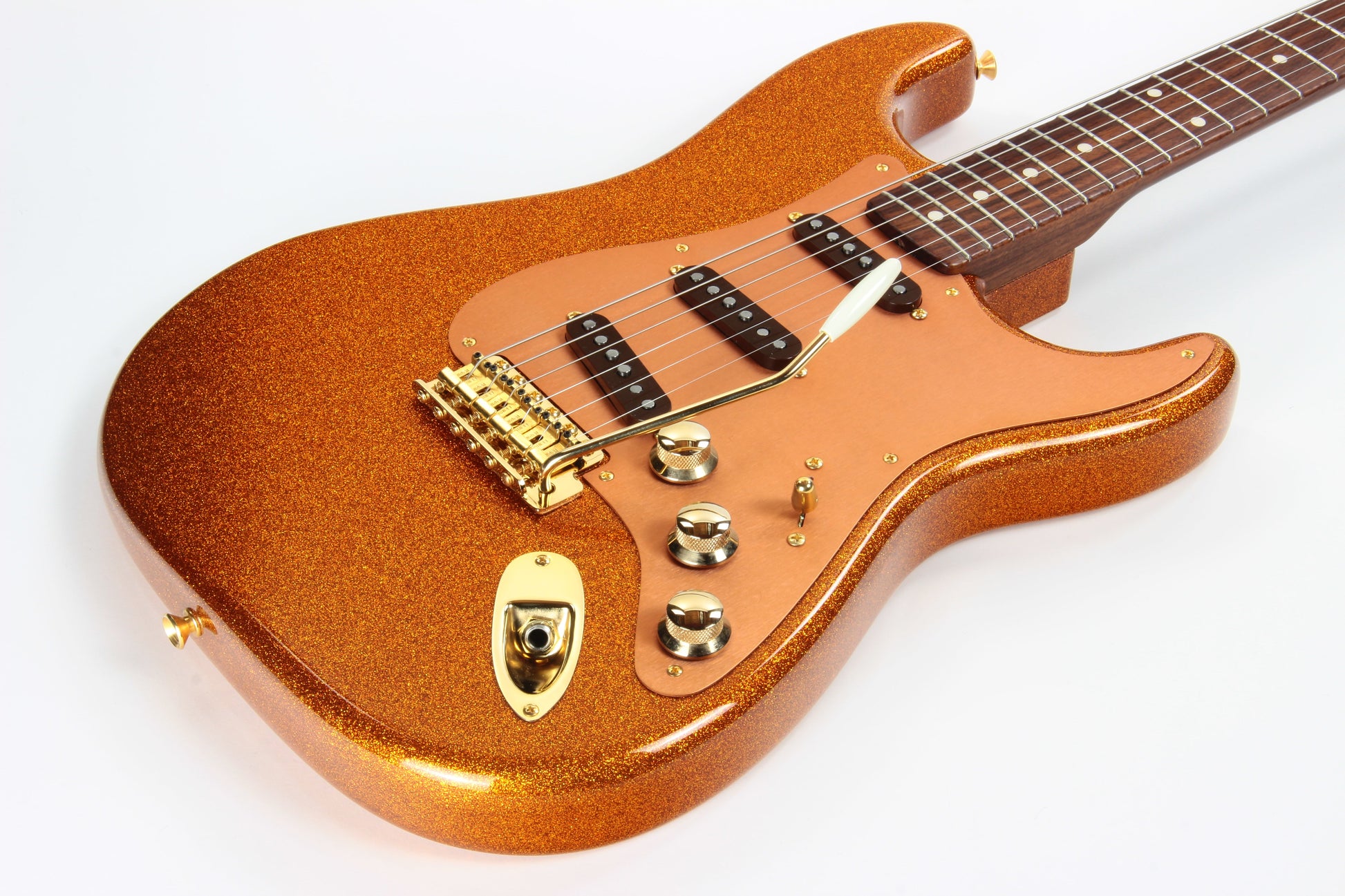 Fender Custom Shop Paul Waller Masterbuilt '56 Stratocaster Orange Sparkle - Solid CITES Rosewood Neck!