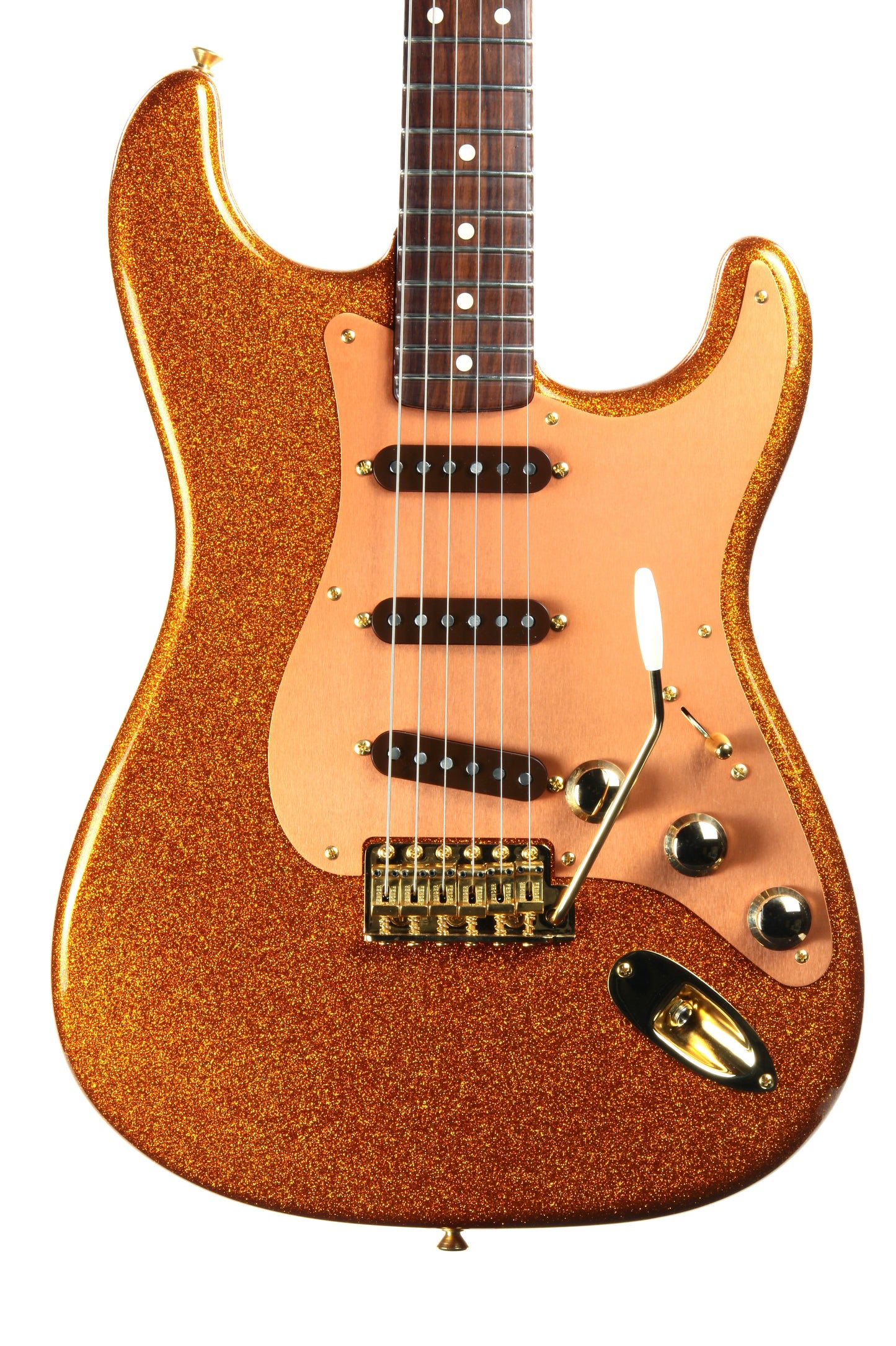 Fender Custom Shop Paul Waller Masterbuilt '56 Stratocaster Orange Sparkle - Solid CITES Rosewood Neck!