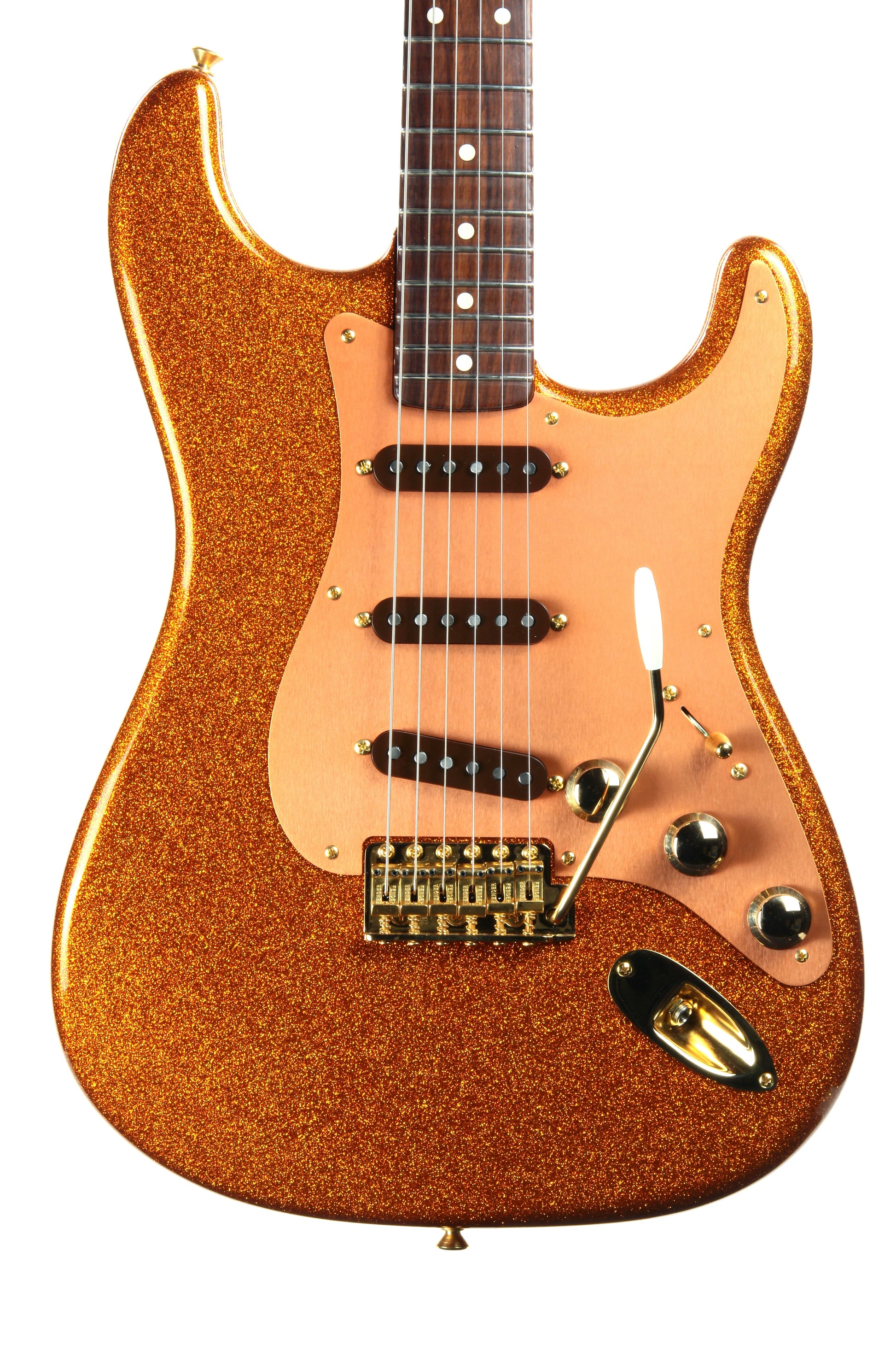 Fender Custom Shop Paul Waller Masterbuilt '56 Stratocaster Orange Sparkle - Solid CITES Rosewood Neck!