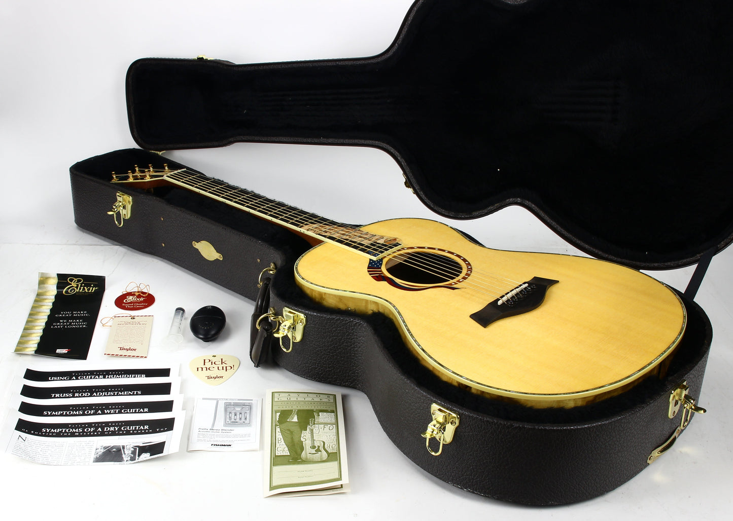 MINT & UNPLAYED! 2002 Taylor Liberty Tree Grand Concert Guitar LTG - US Flag, Declaration of Independence Inlays!