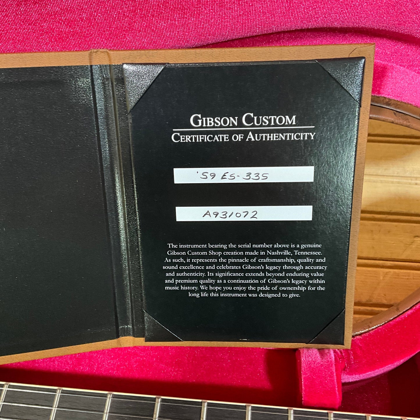 Gibson Custom 1959 ES-335 Electric Guitar - Brunswick Blue