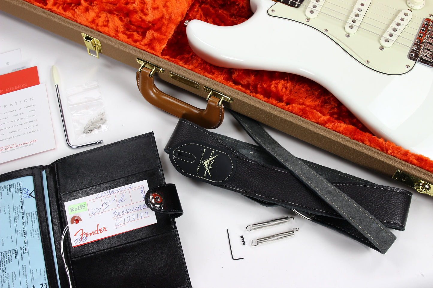 2022 Fender Custom Shop GT11 '60 Stratocaster Roasted FLAME NECK - NOS Olympic White Sweetwater Dealer Select