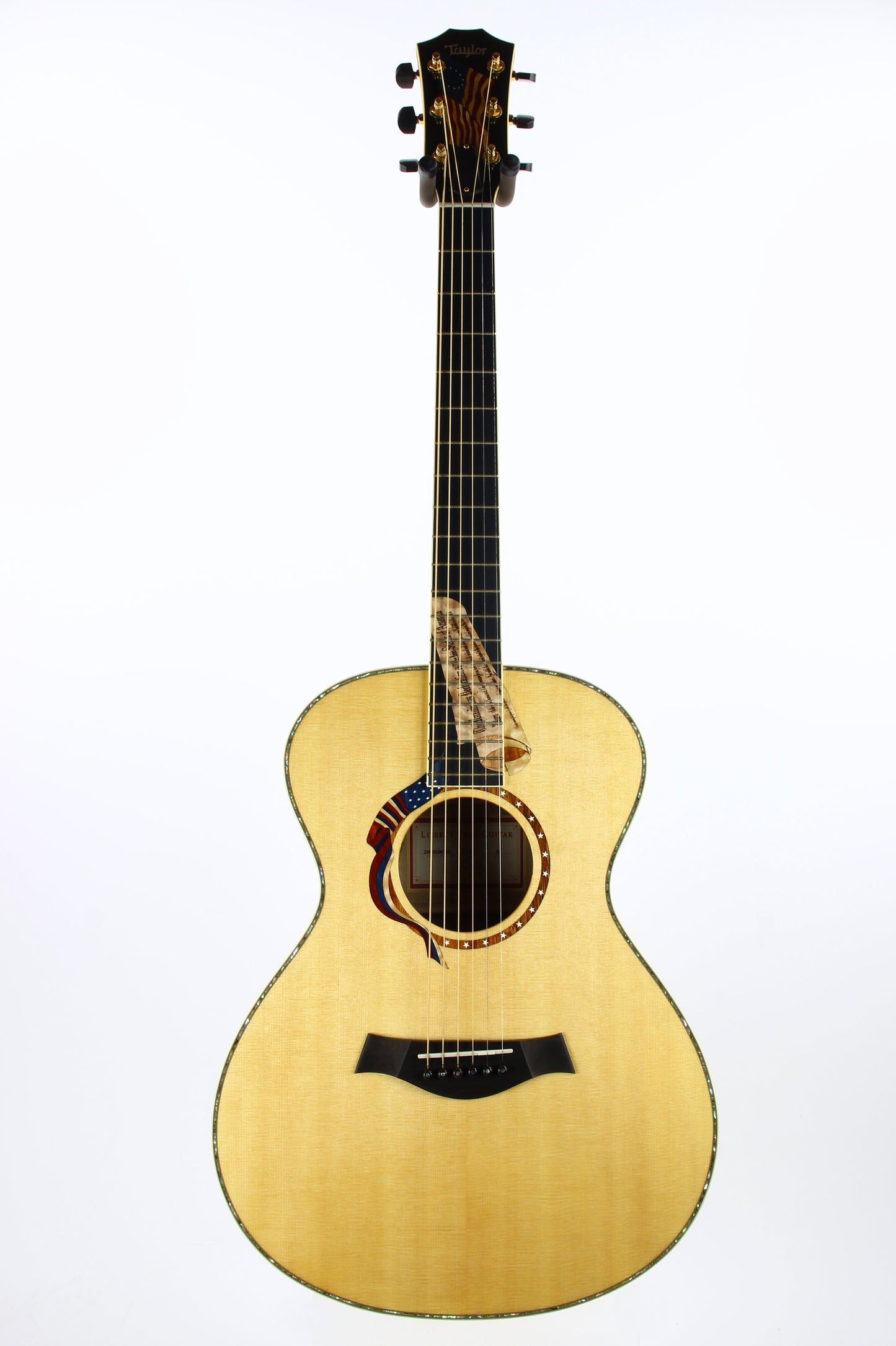 MINT & UNPLAYED! 2002 Taylor Liberty Tree Grand Concert Guitar LTG - US Flag, Declaration of Independence Inlays!