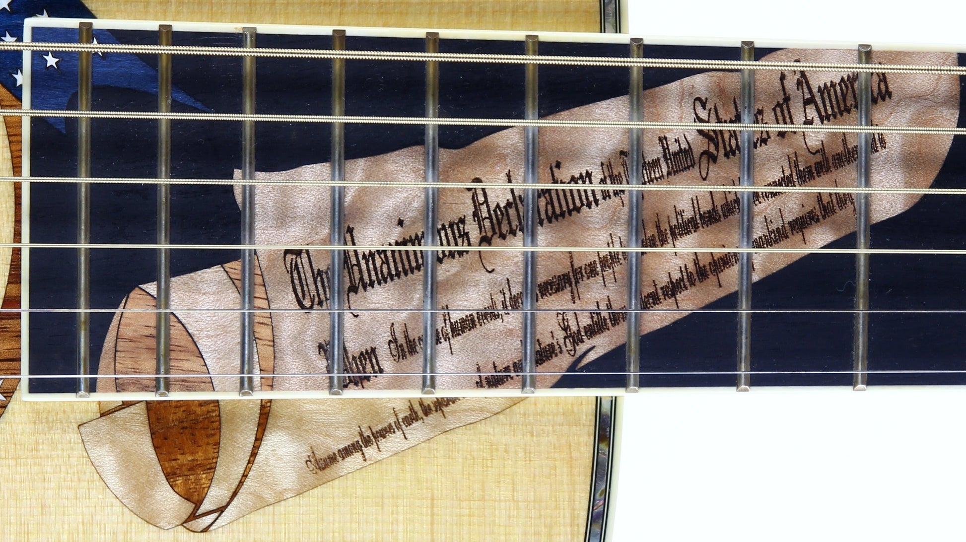 MINT & UNPLAYED! 2002 Taylor Liberty Tree Grand Concert Guitar LTG - US Flag, Declaration of Independence Inlays!