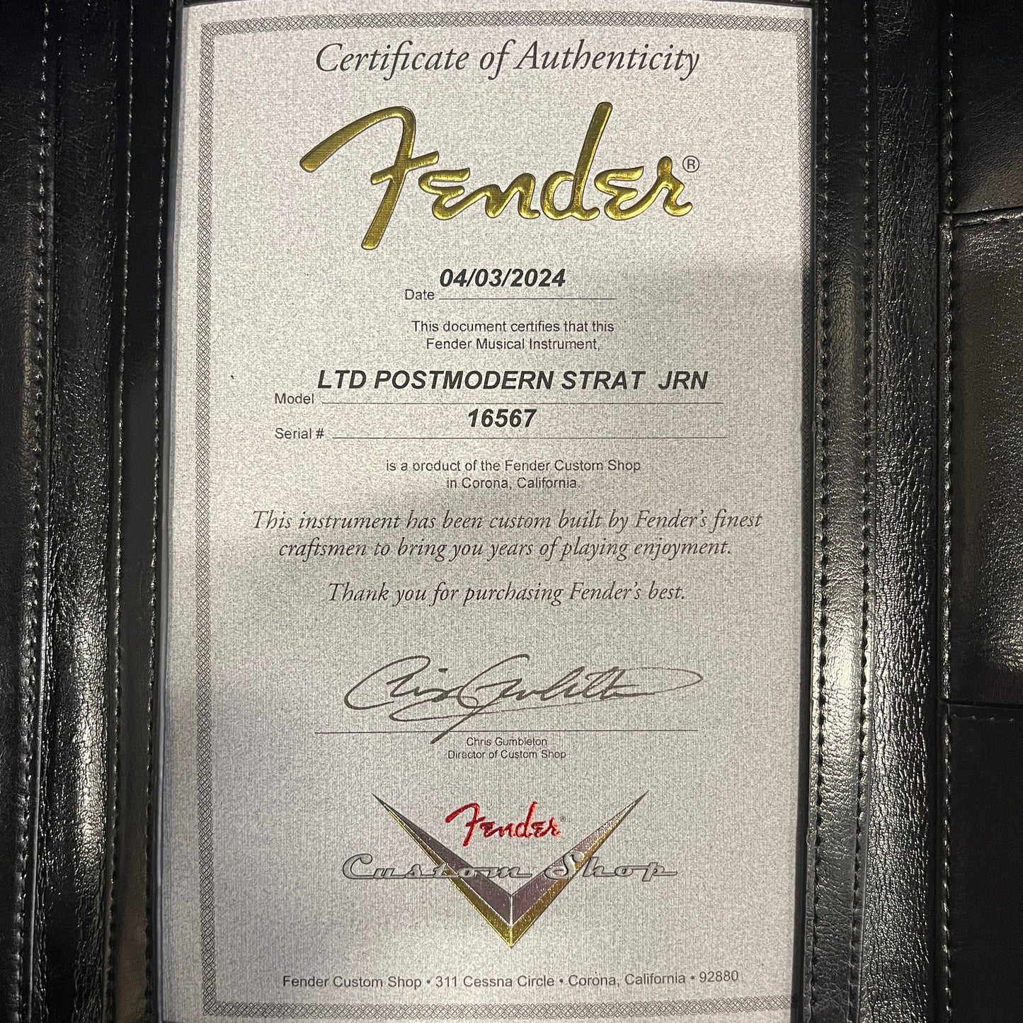 Fender Custom Shop Limited Postmodern Strat Relic - Aged Olympic White