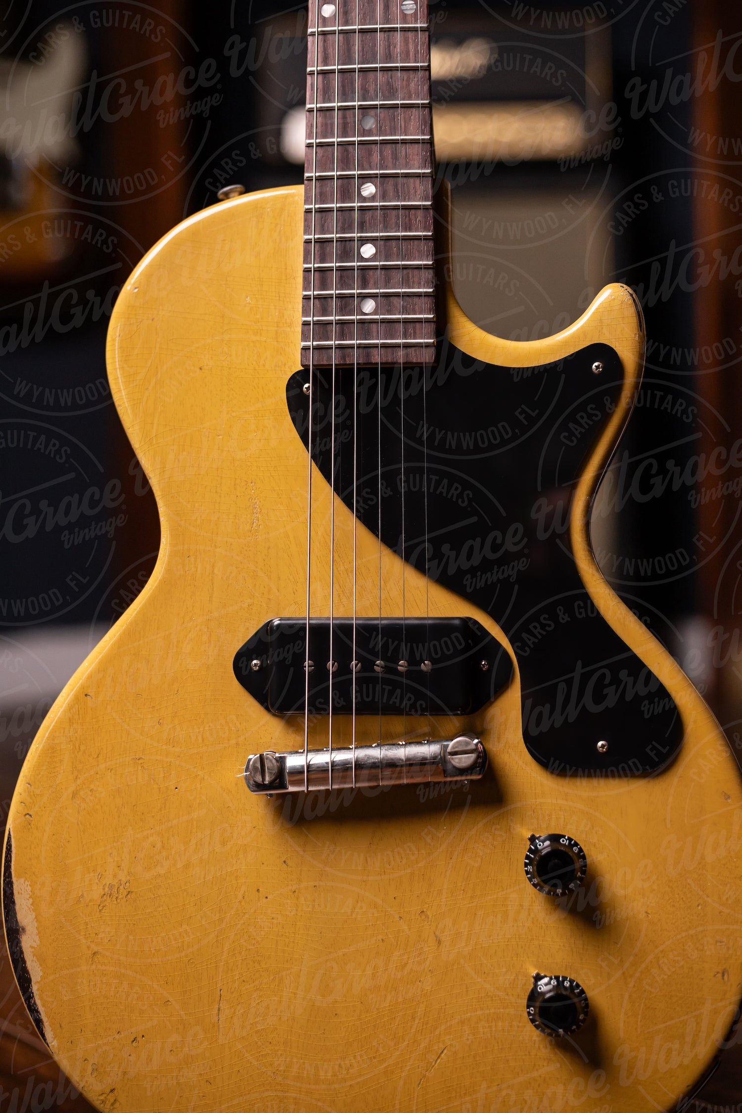 Gibson Custom Shop 1957 Les Paul Junior Single Cut Reissue Murphy Lab Heavy Aged Electric Guitar - TV Yellow