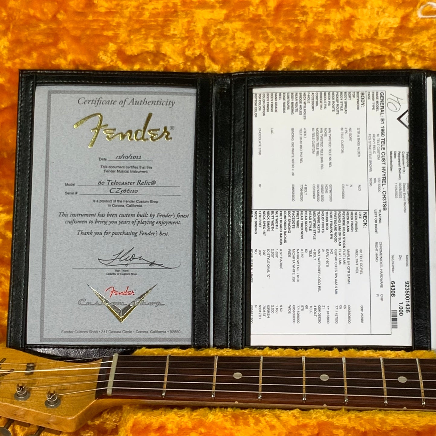 Fender Custom Shop 1960 Telecaster Heavy Relic Electric Guitar - Chocolate 3 Color Sunburst