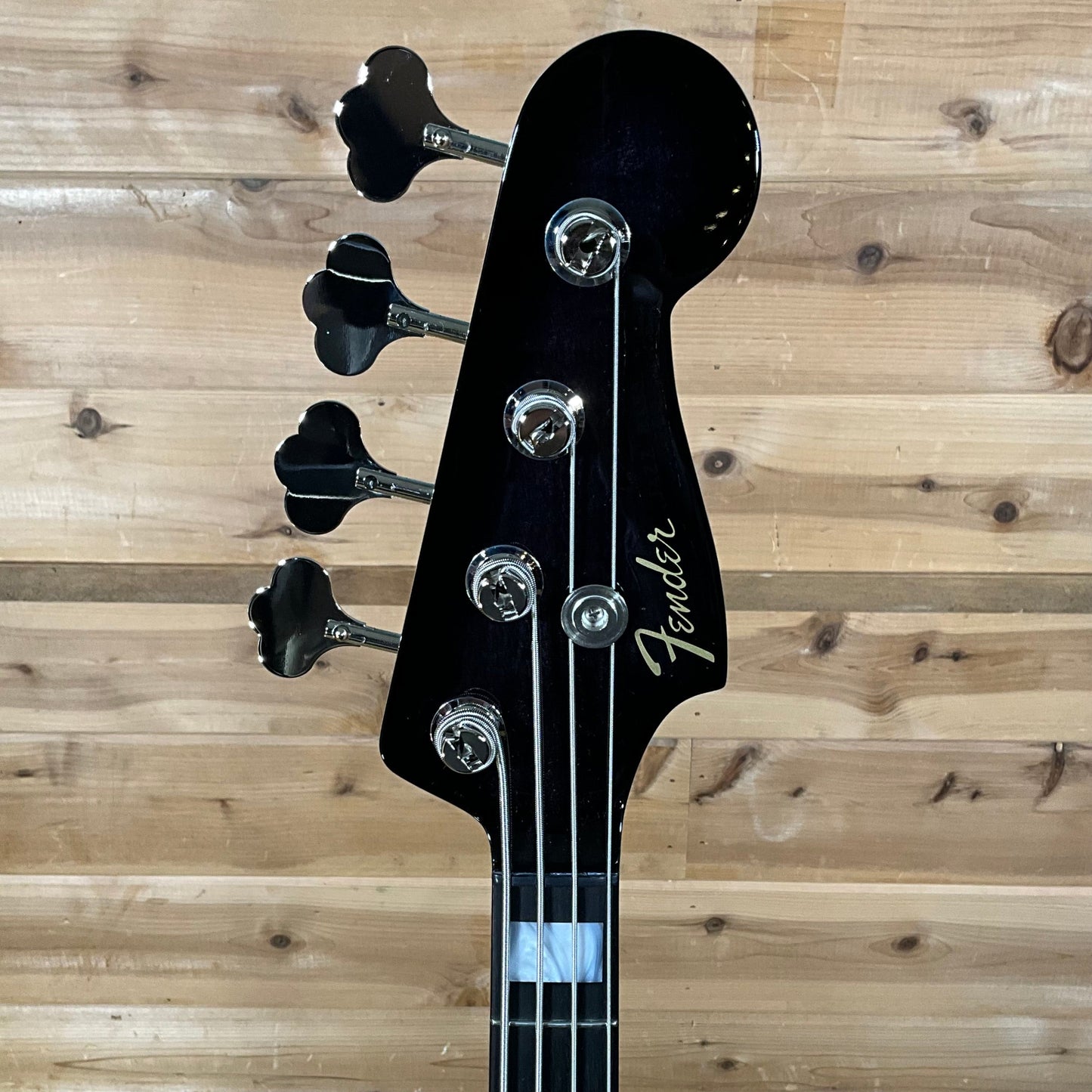 Fender Custom Shop 1964 Jazz Electric Bass NOS Guitar - Ebony Transparent w/Painted Headcap