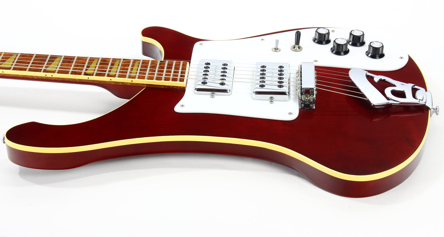 1982 Rickenbacker 481 Slant Fret BURGUNDYGLO - Clean, Original Case, Keys, 480 4001 6-String Guitar