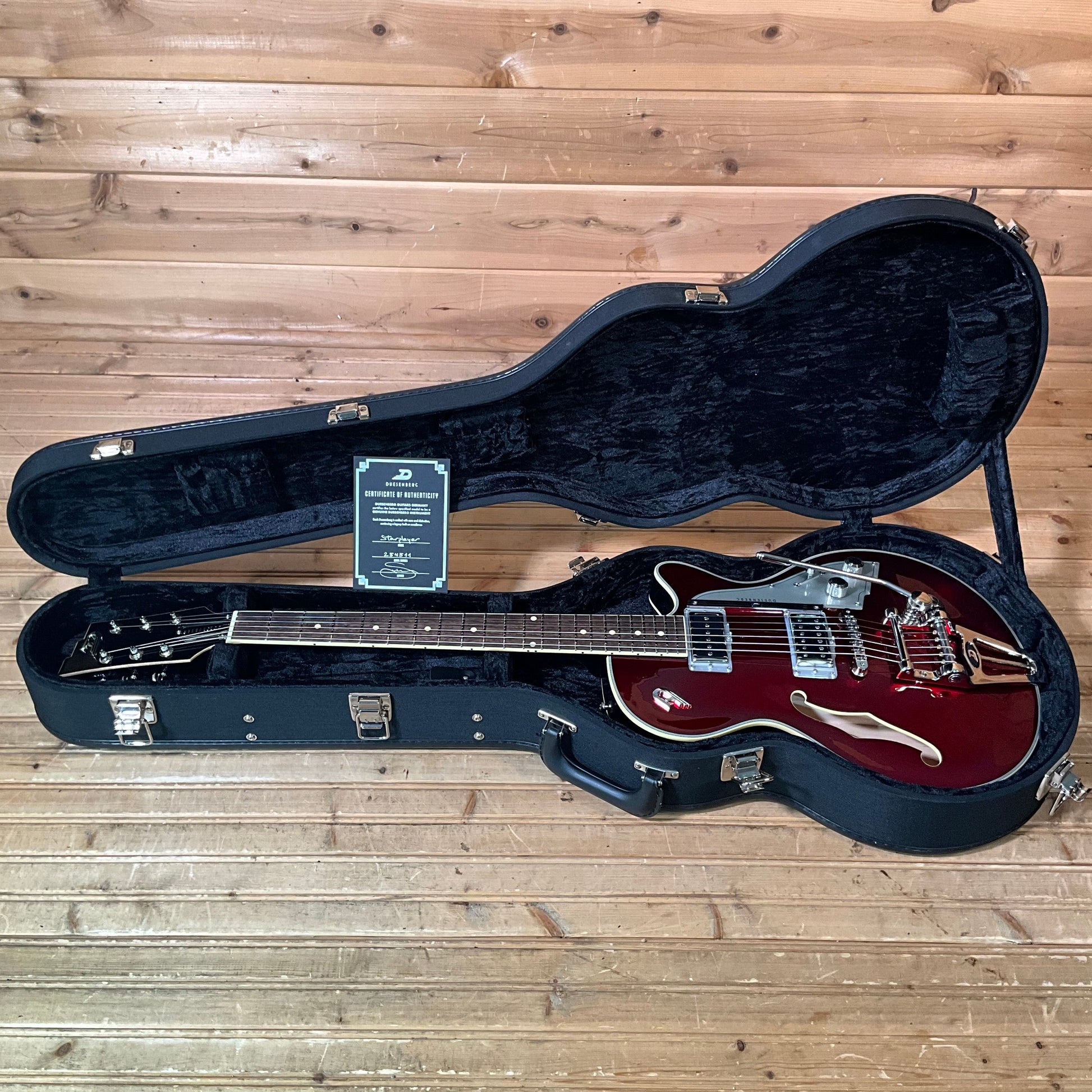Duesenberg Starplayer TV Semi-Hollow Electric Guitar - Balboa Pearl Red