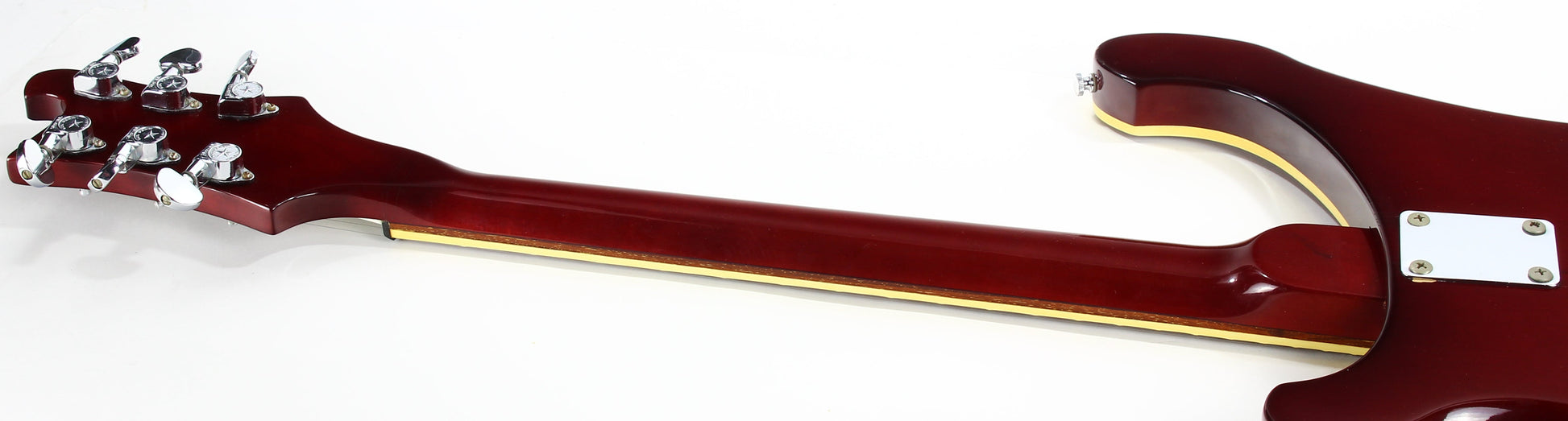 1982 Rickenbacker 481 Slant Fret BURGUNDYGLO - Clean, Original Case, Keys, 480 4001 6-String Guitar