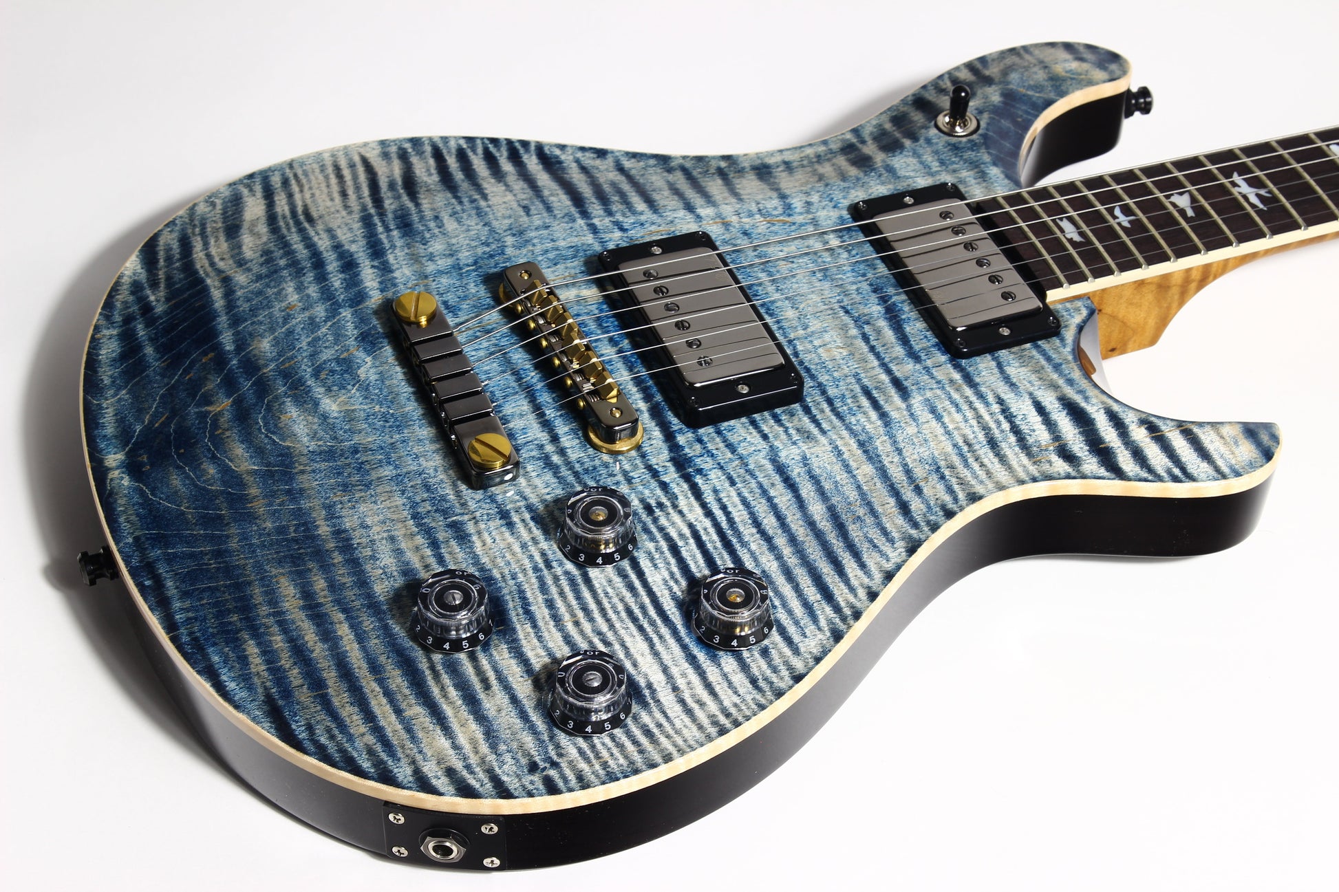 MINTY 2023 PRS Wood Library McCarty 594 10 Top - Faded Whale Blue, jean, 58/15 Humbucker Pickups!