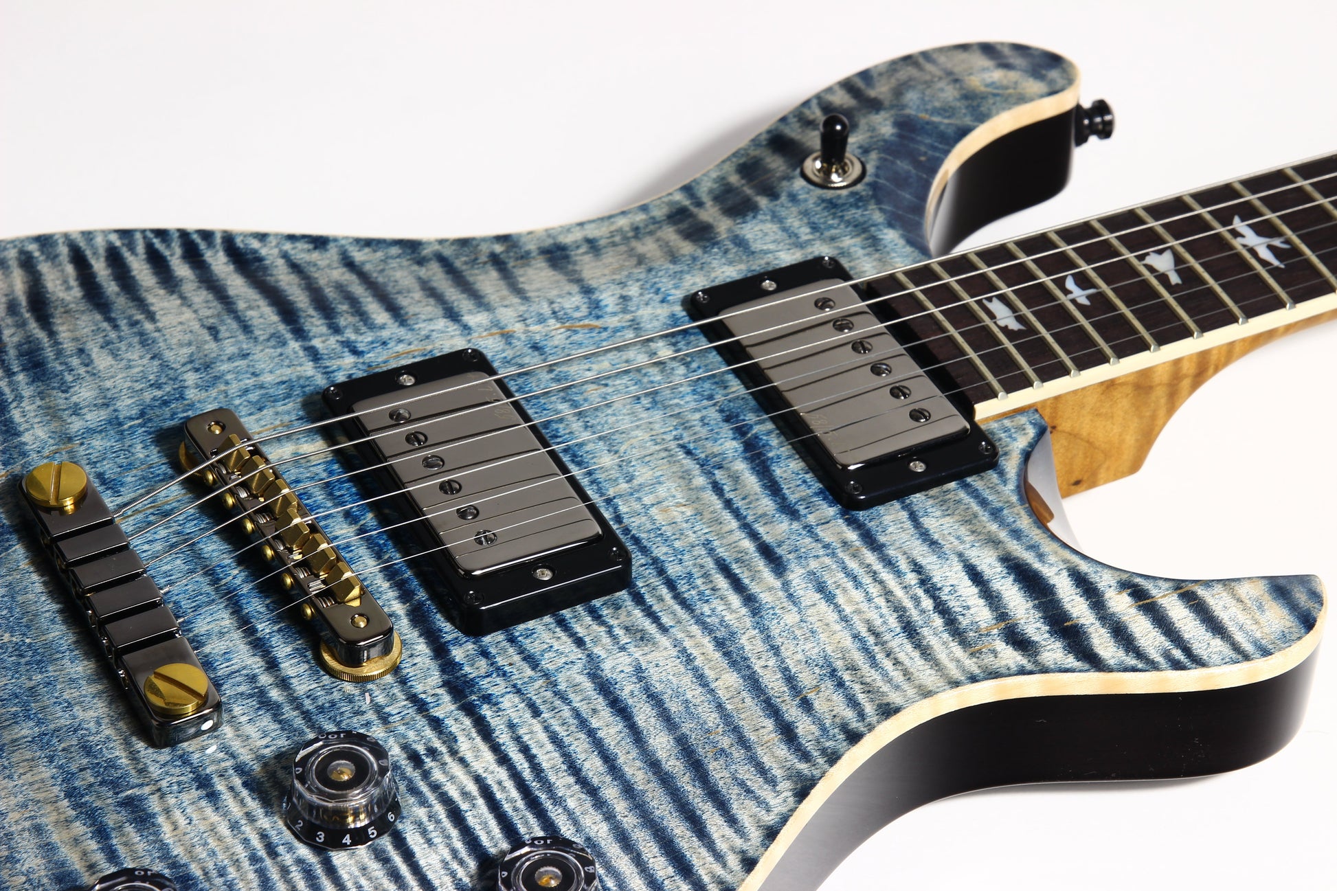 MINTY 2023 PRS Wood Library McCarty 594 10 Top - Faded Whale Blue, jean, 58/15 Humbucker Pickups!
