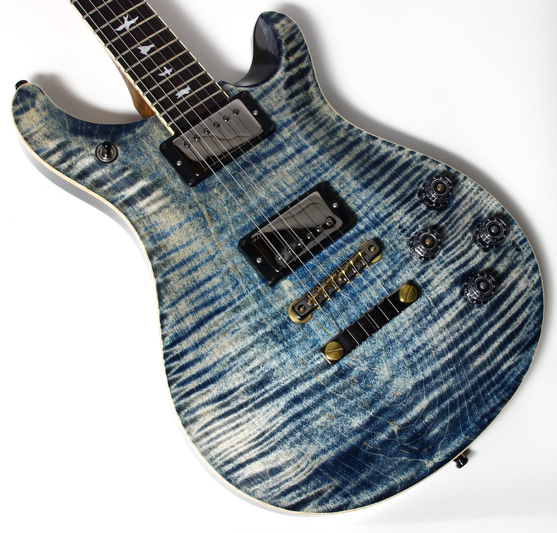 MINTY 2023 PRS Wood Library McCarty 594 10 Top - Faded Whale Blue, jean, 58/15 Humbucker Pickups!