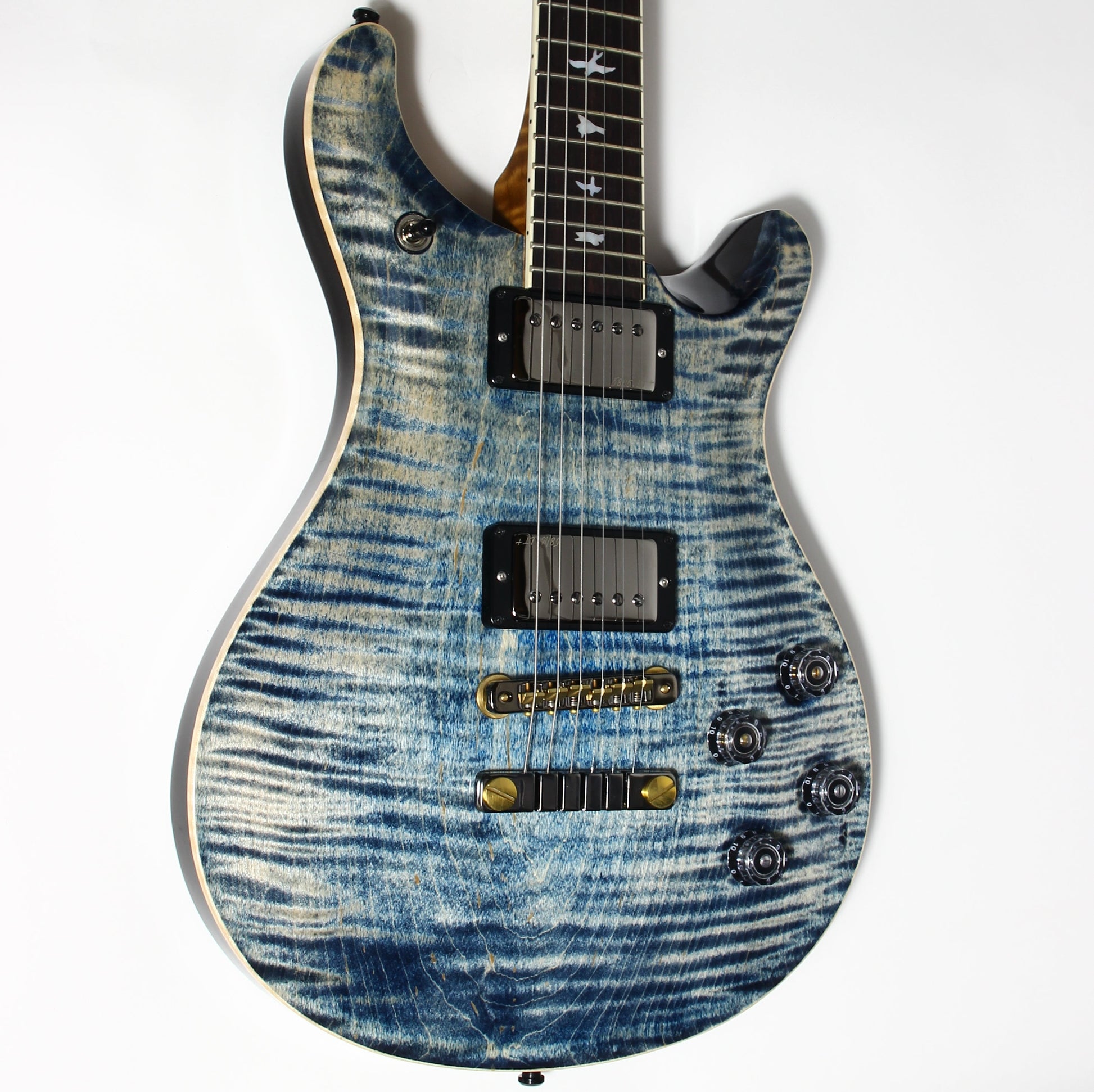 MINTY 2023 PRS Wood Library McCarty 594 10 Top - Faded Whale Blue, jean, 58/15 Humbucker Pickups!