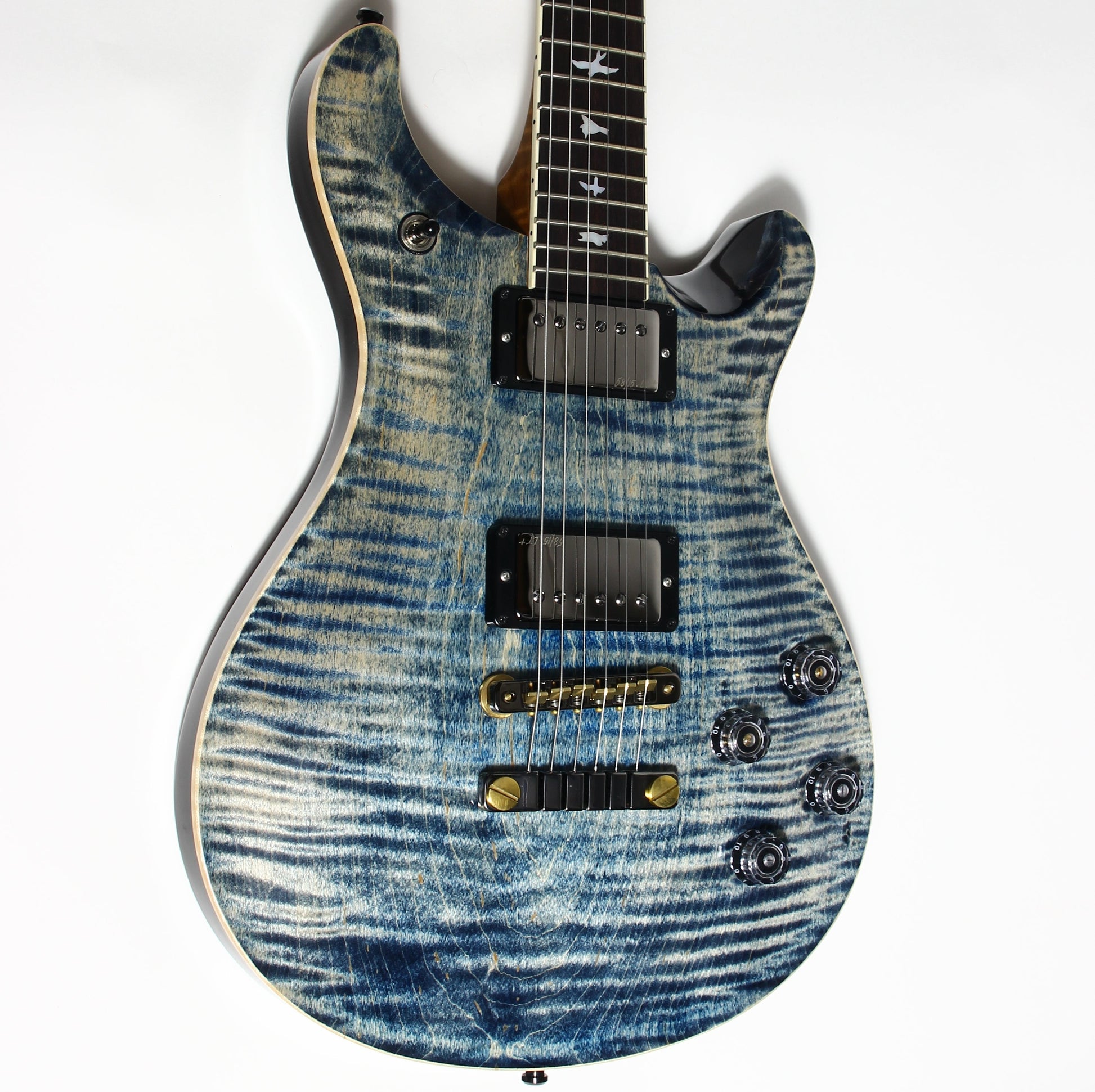 MINTY 2023 PRS Wood Library McCarty 594 10 Top - Faded Whale Blue, jean, 58/15 Humbucker Pickups!