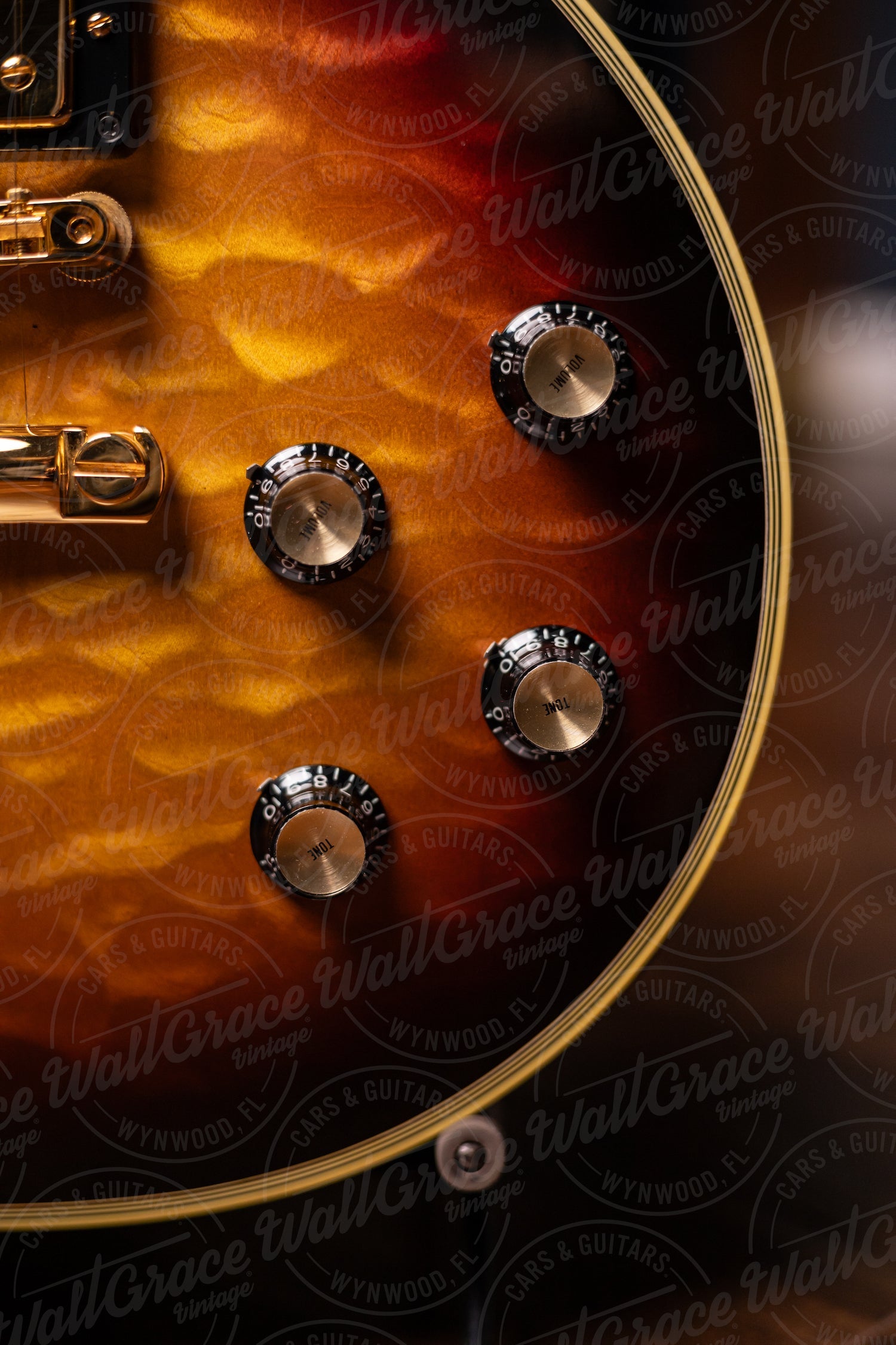 2001 Gibson Custom Shop 1968 Les Paul Custom Quilt Top Electric Guitar - Tri Burst